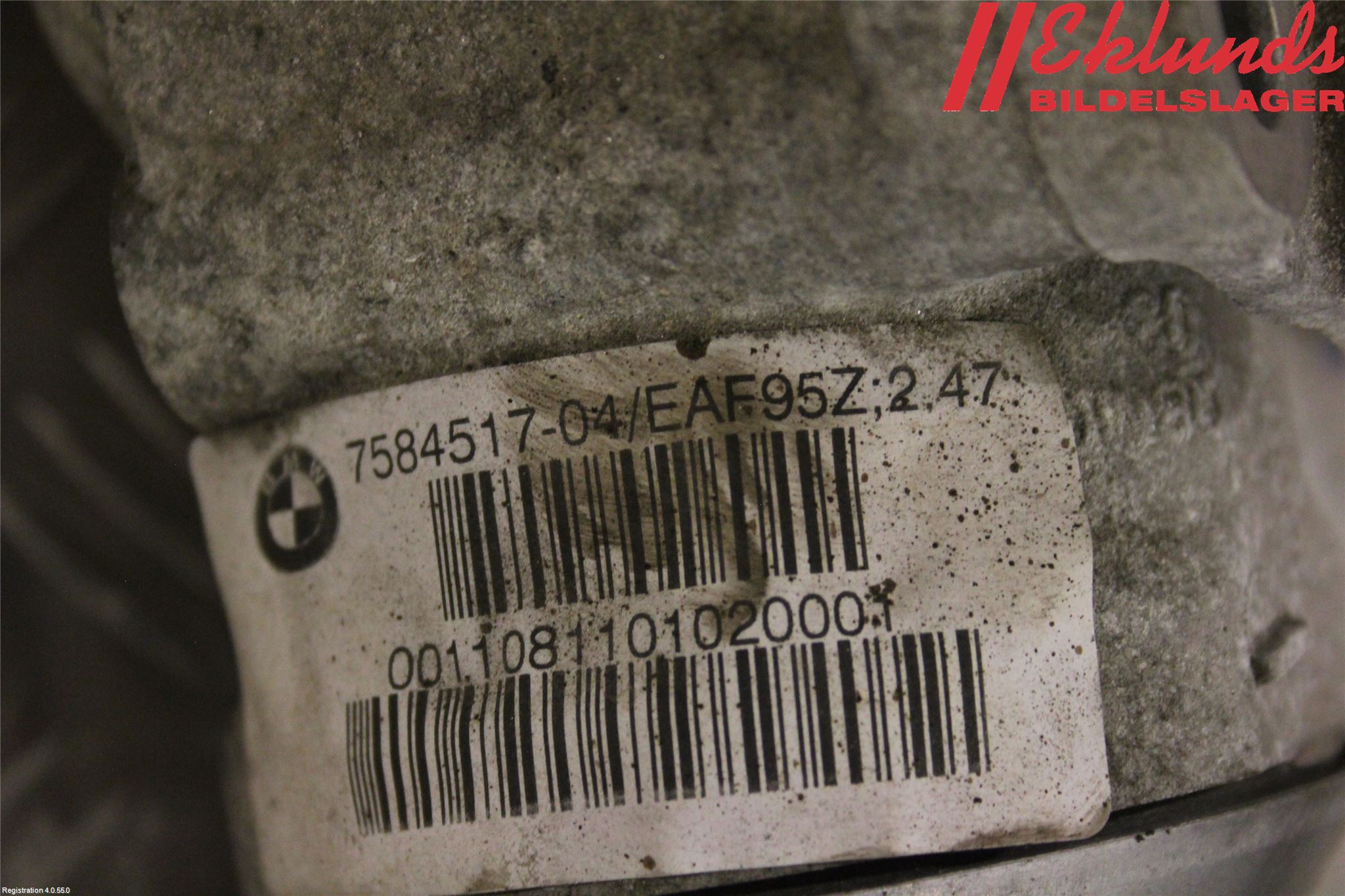 BMW 5 F10/F11/F18 09-17 Framvagn Diffrential
