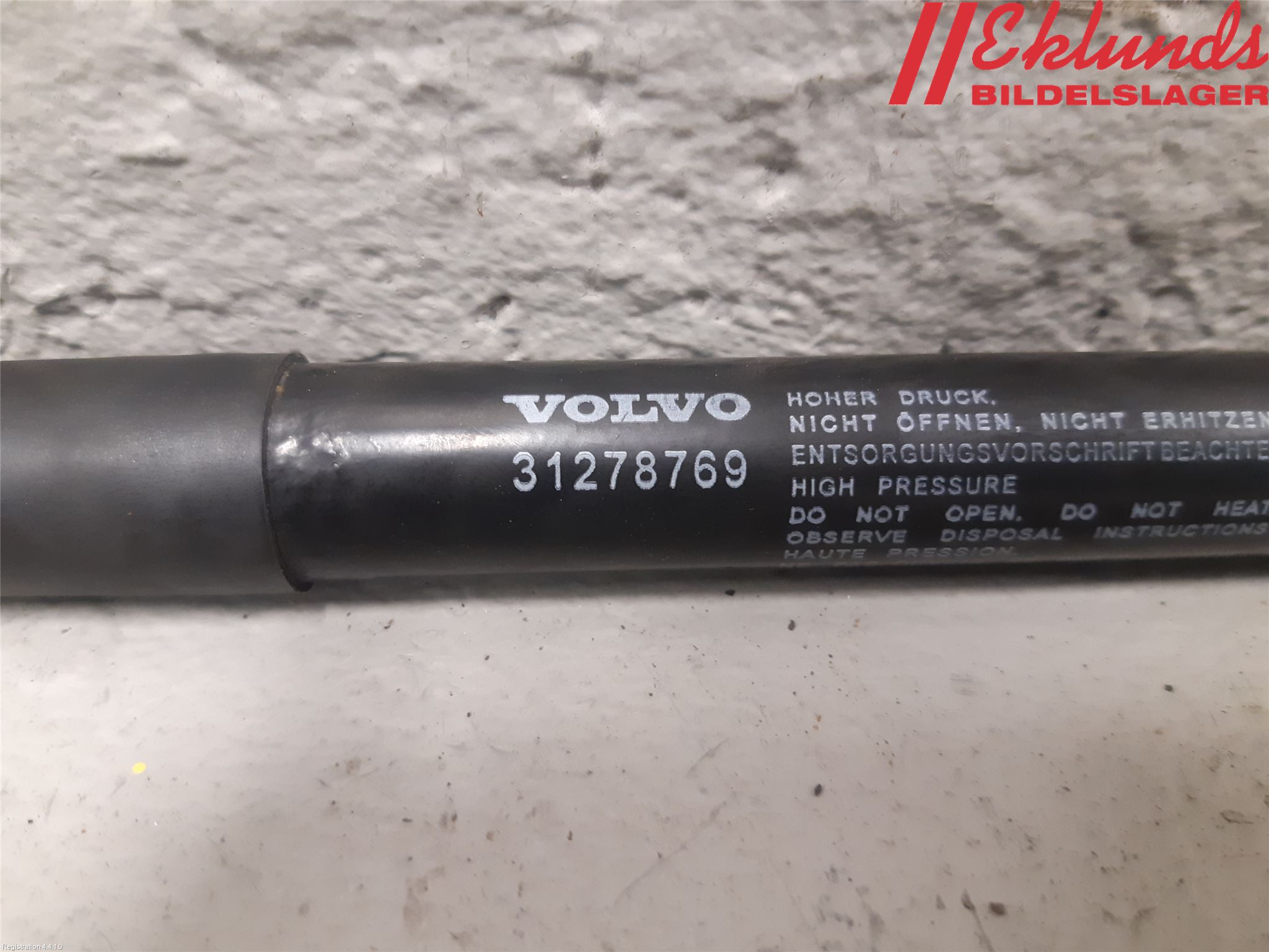 Volvo V60 14-18 Gasfjäder Motorhuv