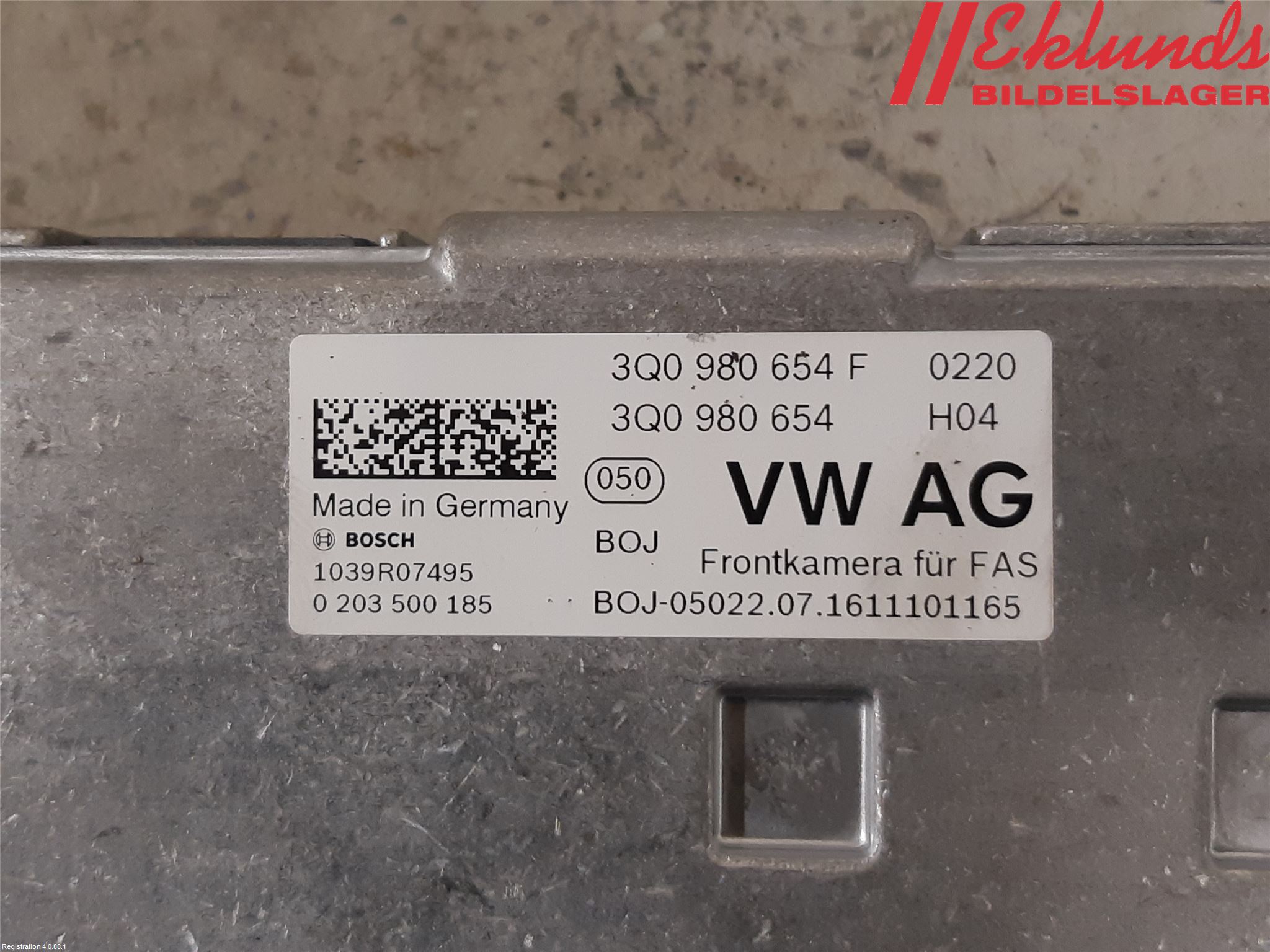 Seat ATECA 16->> Sensor Aktivt Kollisionsskydd