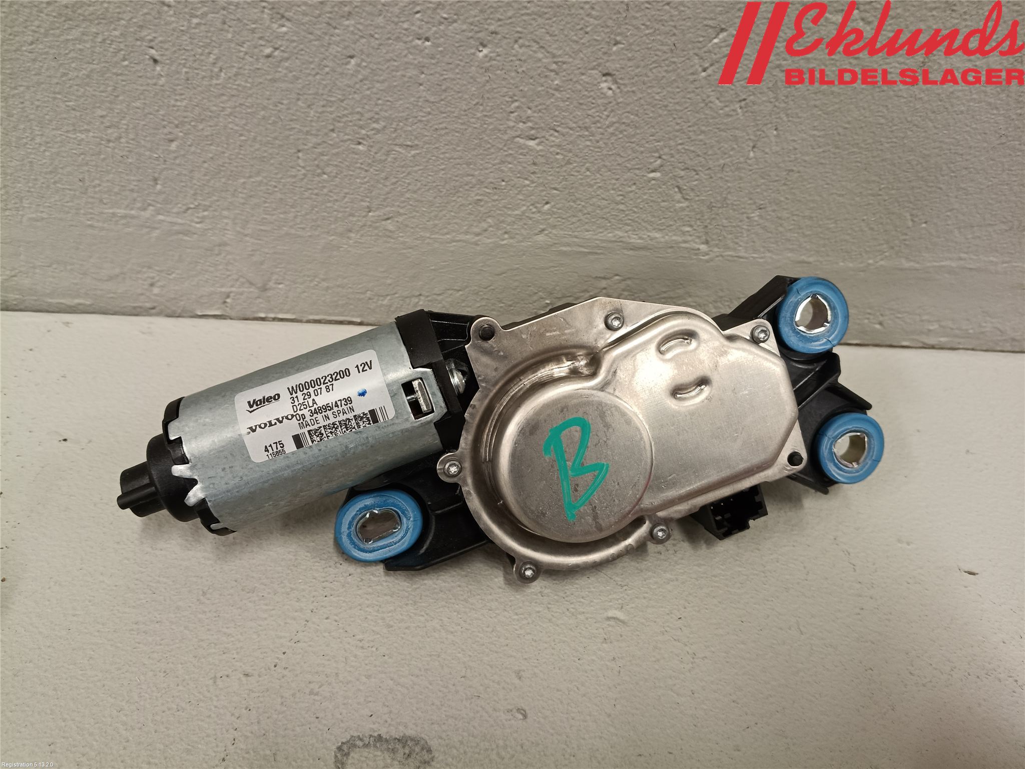 Volvo XC70 14-16 Torkarmotor Baklucka