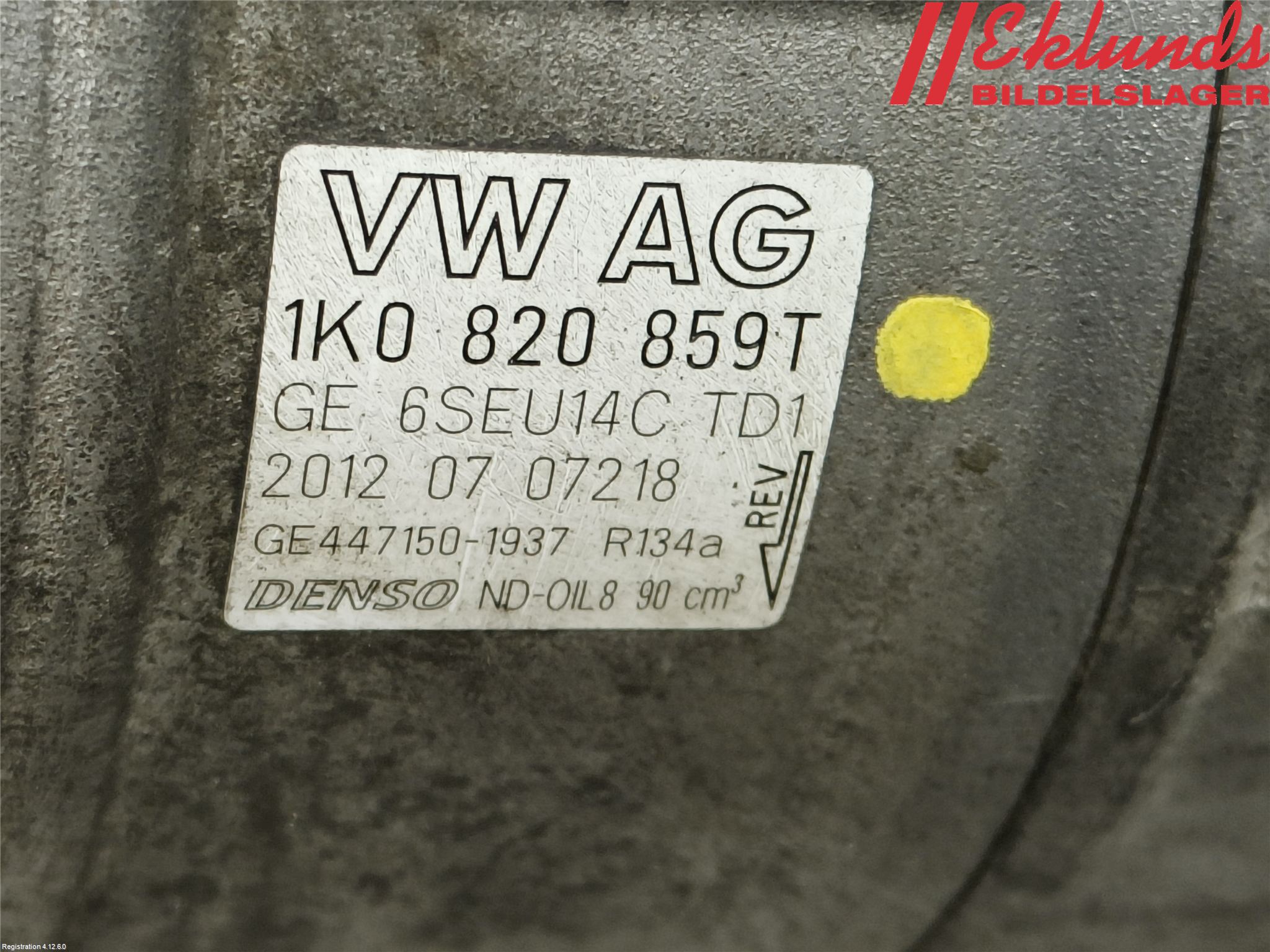 Skoda OCTAVIA (1Z) 05-13 Ac Kompressor