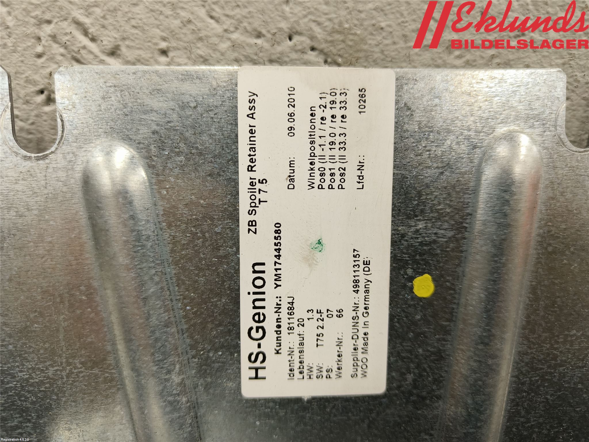 Peugeot RCZ Spoiler Baklucka