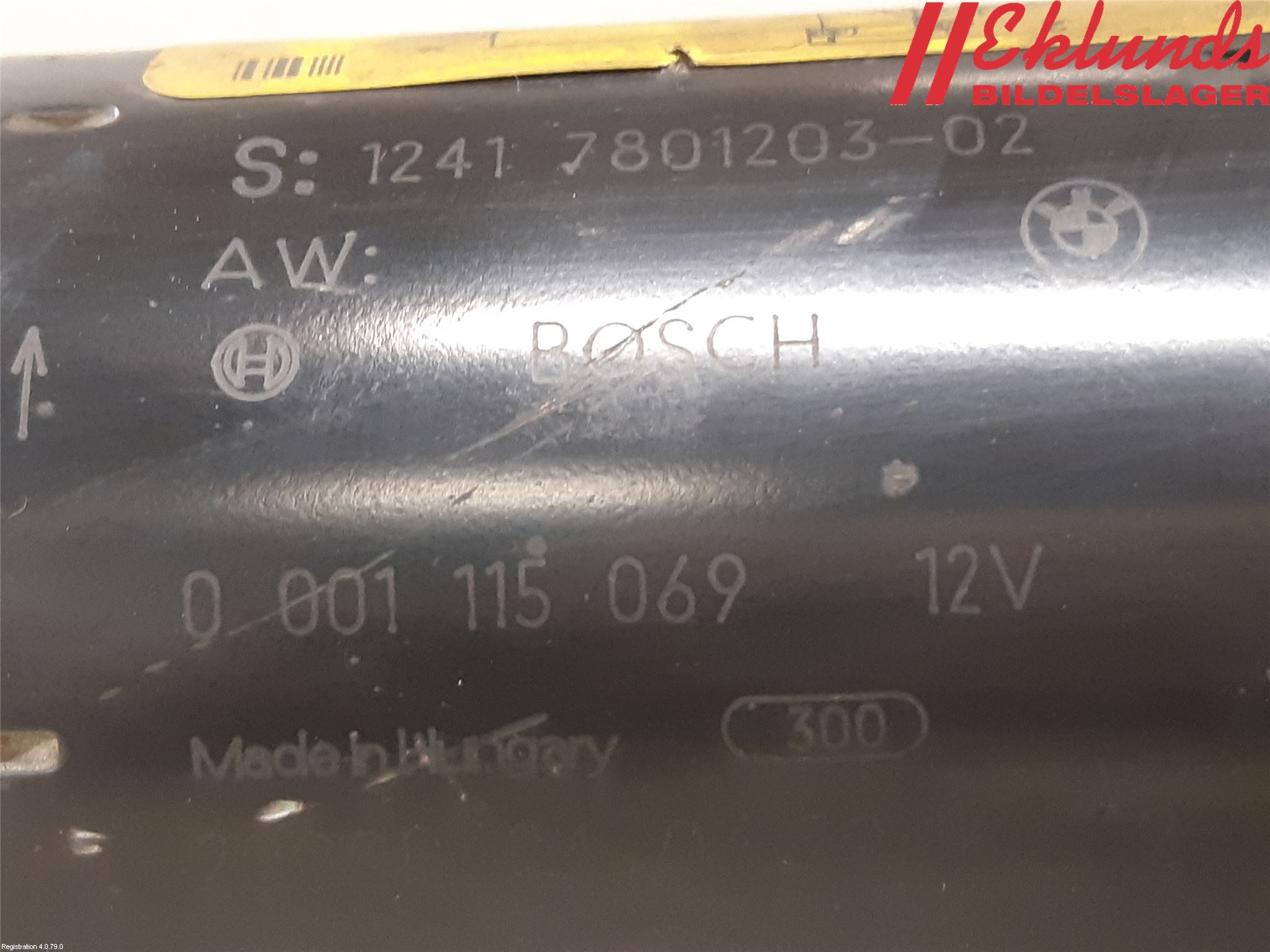 BMW 5 E60/61 Sed/Tou 02-10 Startmotor Diesel