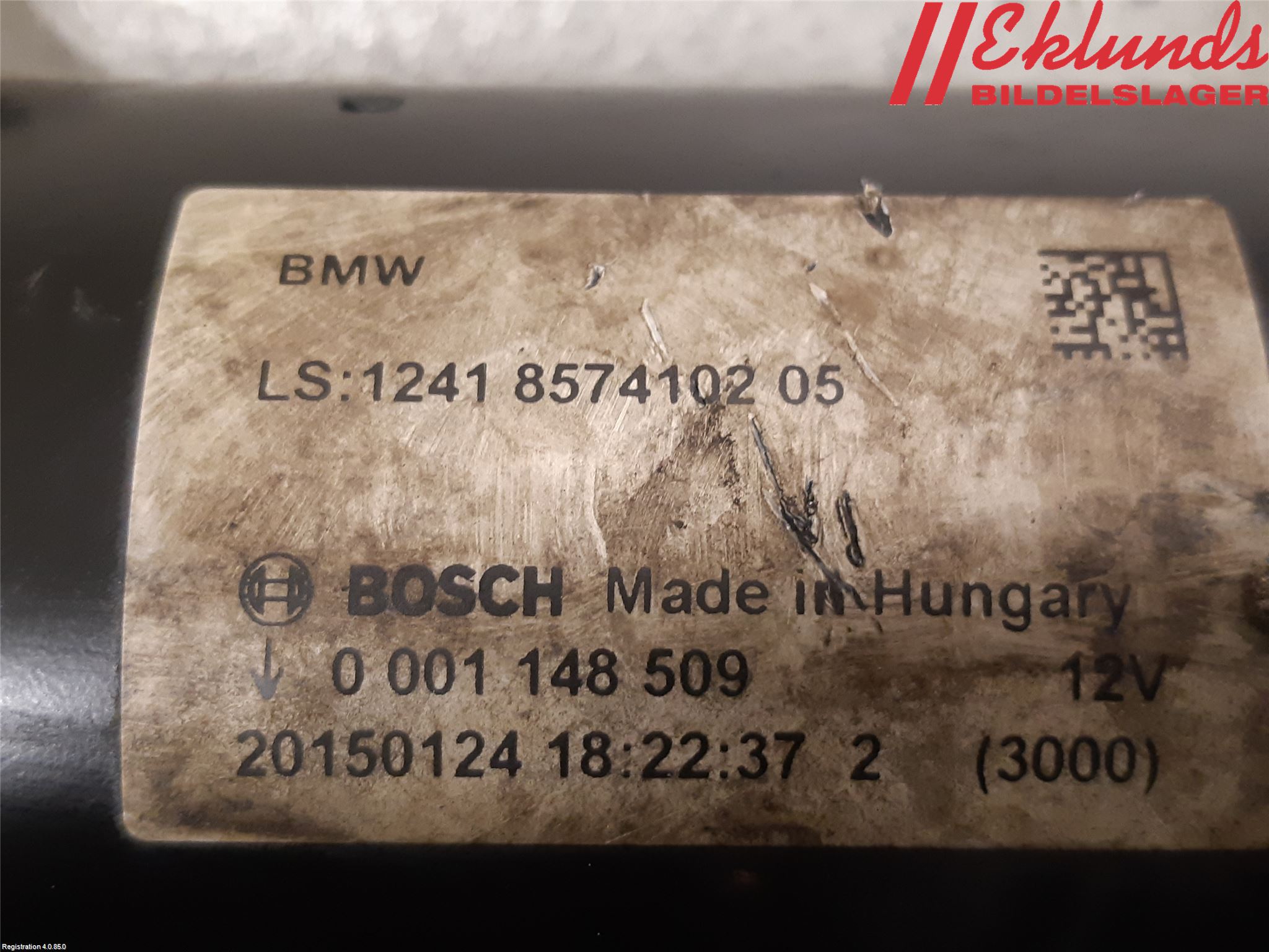 BMW 3 F30/F31/F80 12-19 Startmotor Diesel