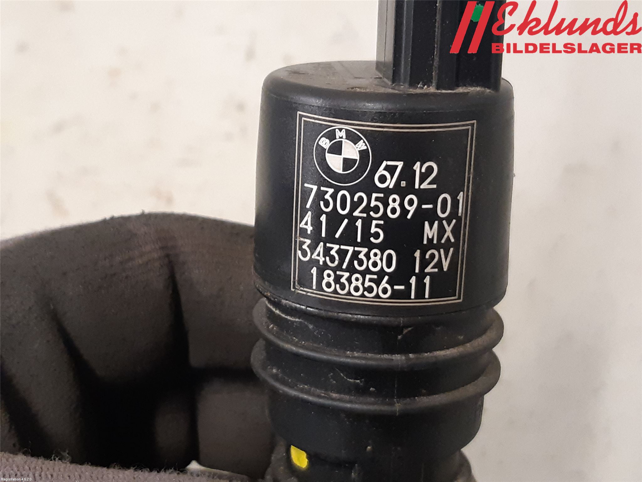 BMW X3 F25 10-17 Spolarpump Vindruta