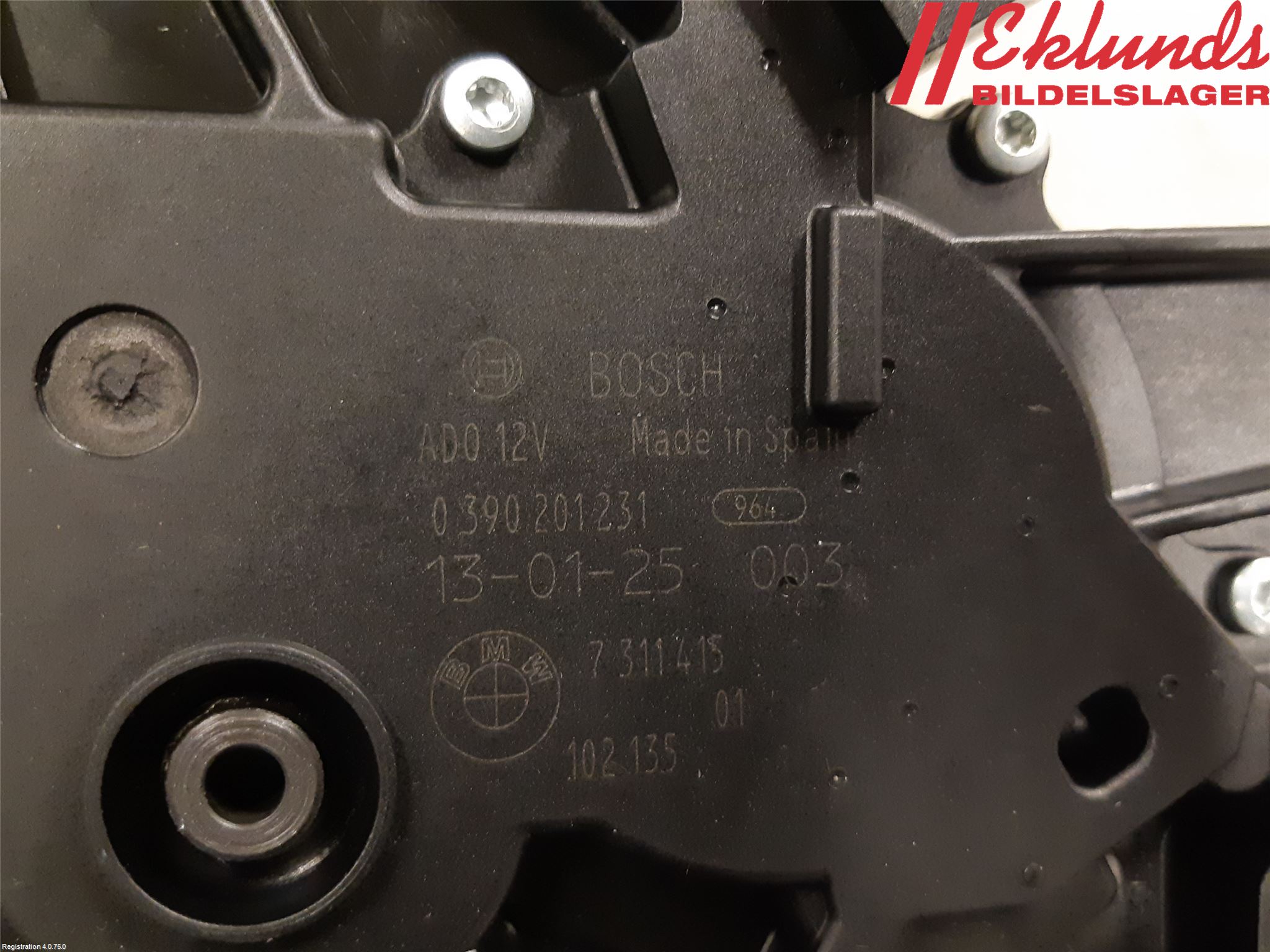 BMW 5 F10/F11/F18 09-17 Torkarmotor Baklucka