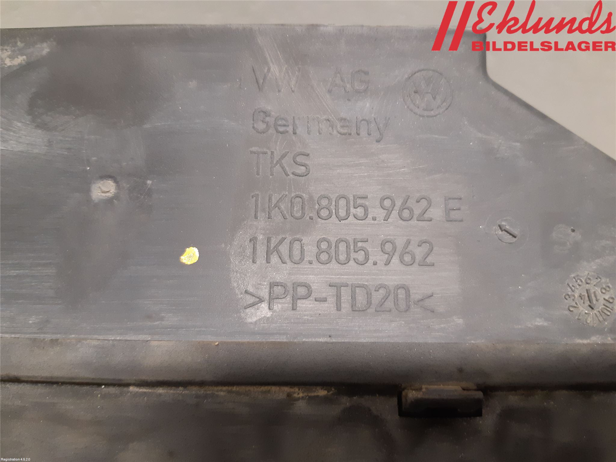 Volkswagen VW CADDY 11-15 Deflektor Plåt-Plast Kylning