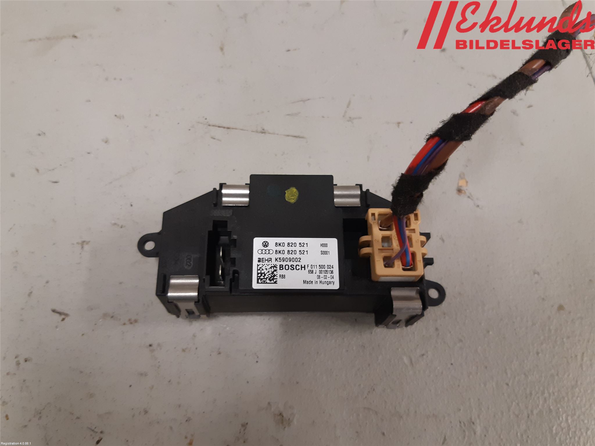 Audi A4/S4 08-11 Värmefläktsmotstånd