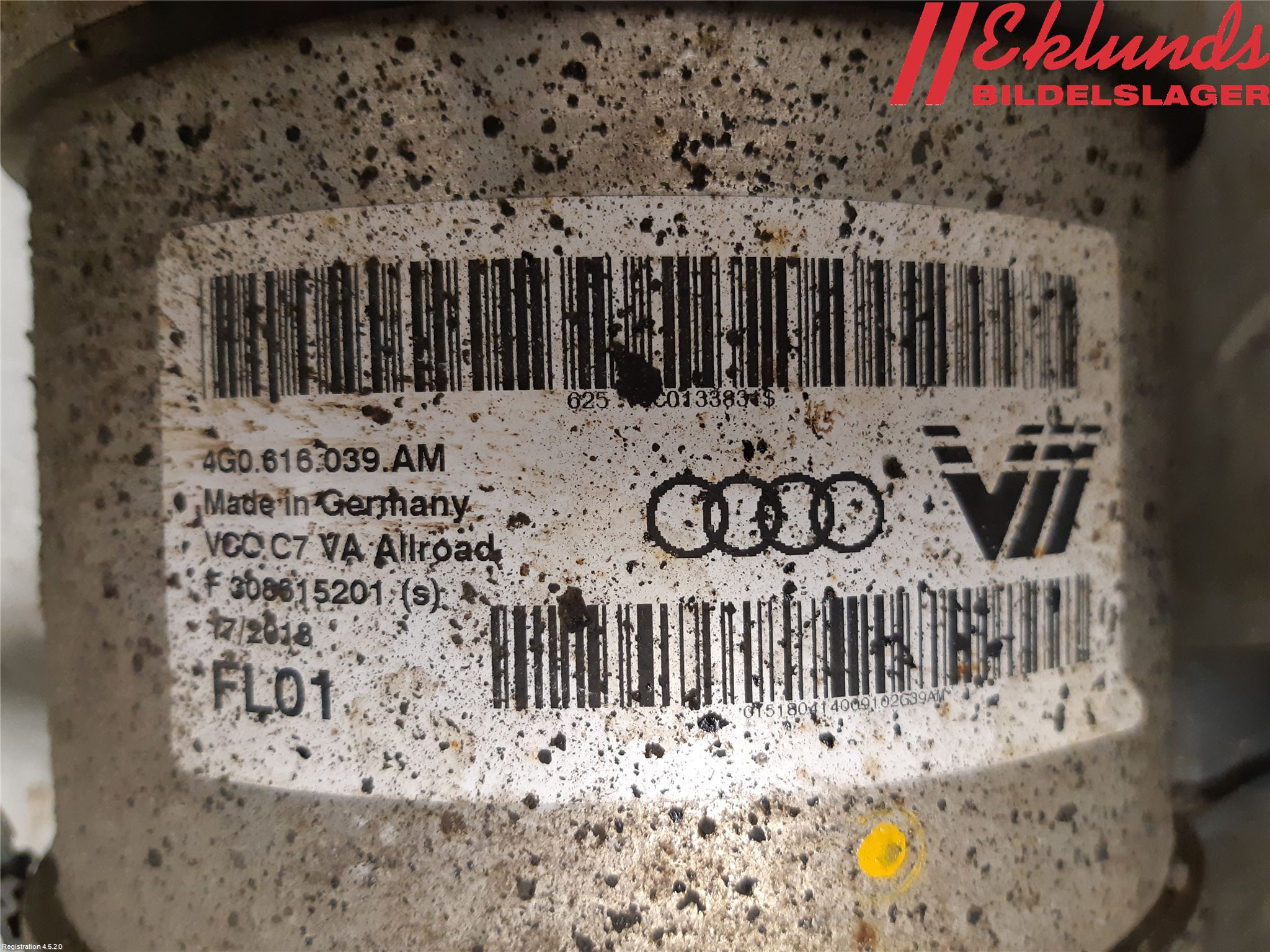 Audi A6 ALLROAD 12-18 Fjäderben Fram Vänster