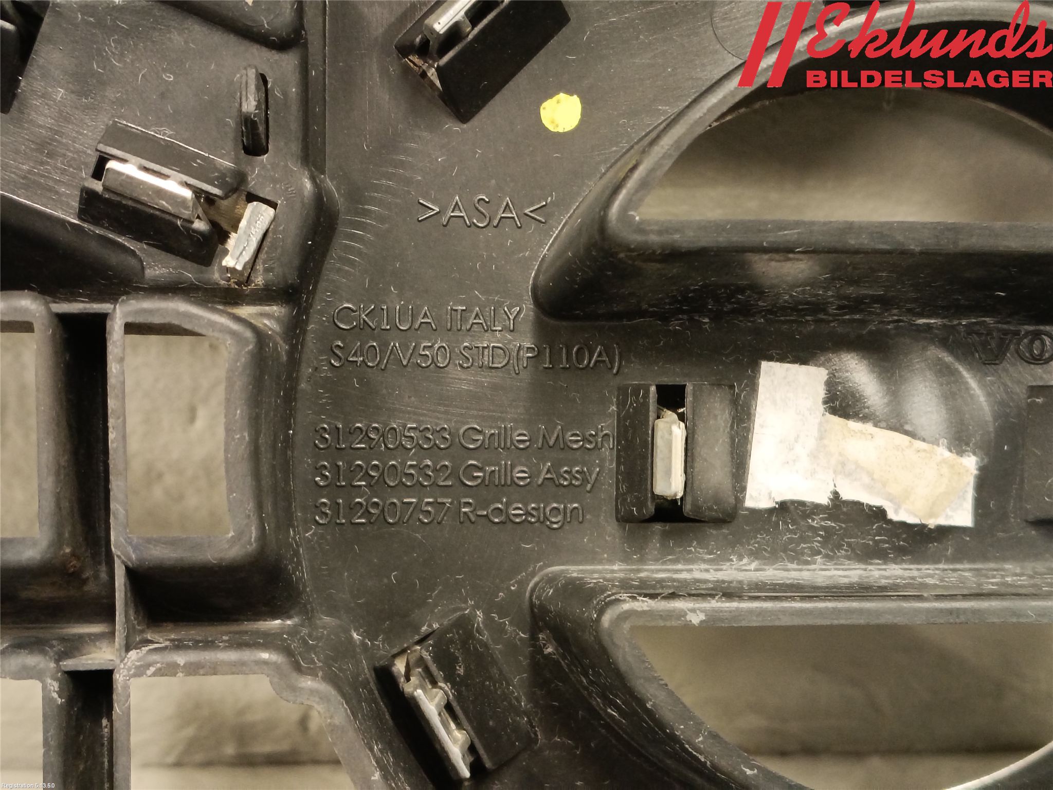 Volvo S40 08-12 Grill Komp