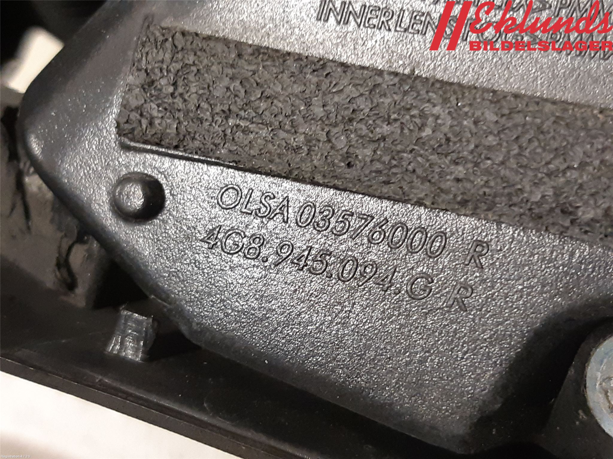 Audi A7/S7 4G 11-17 Bakljus Lucka Hö