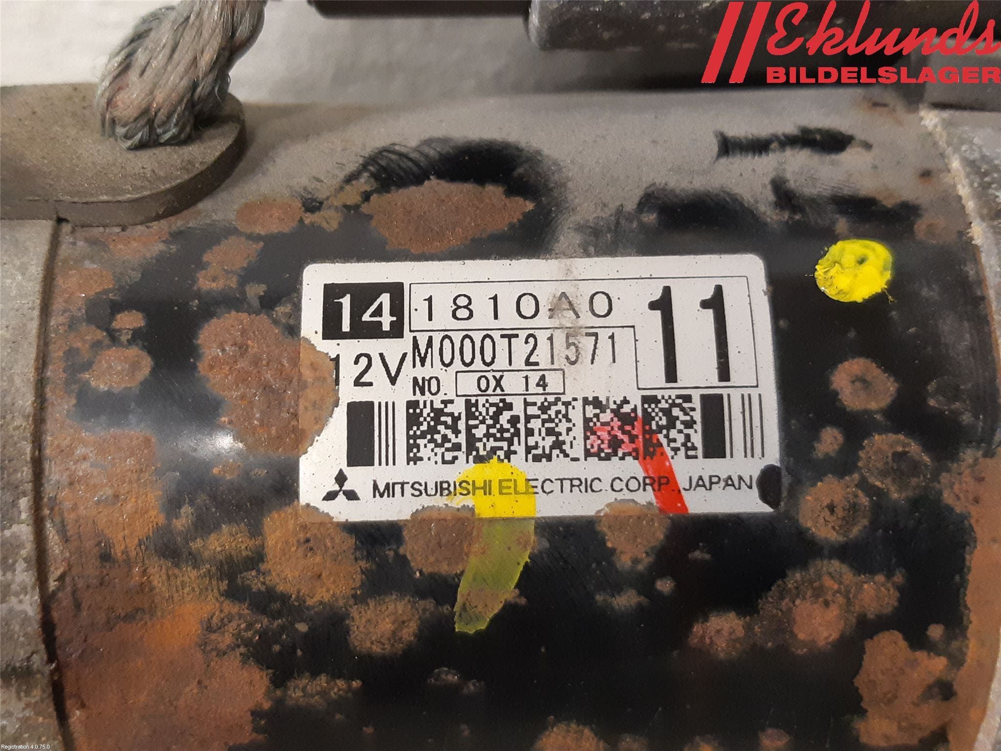 Mitsubishi LANCER 07-14 Startmotor