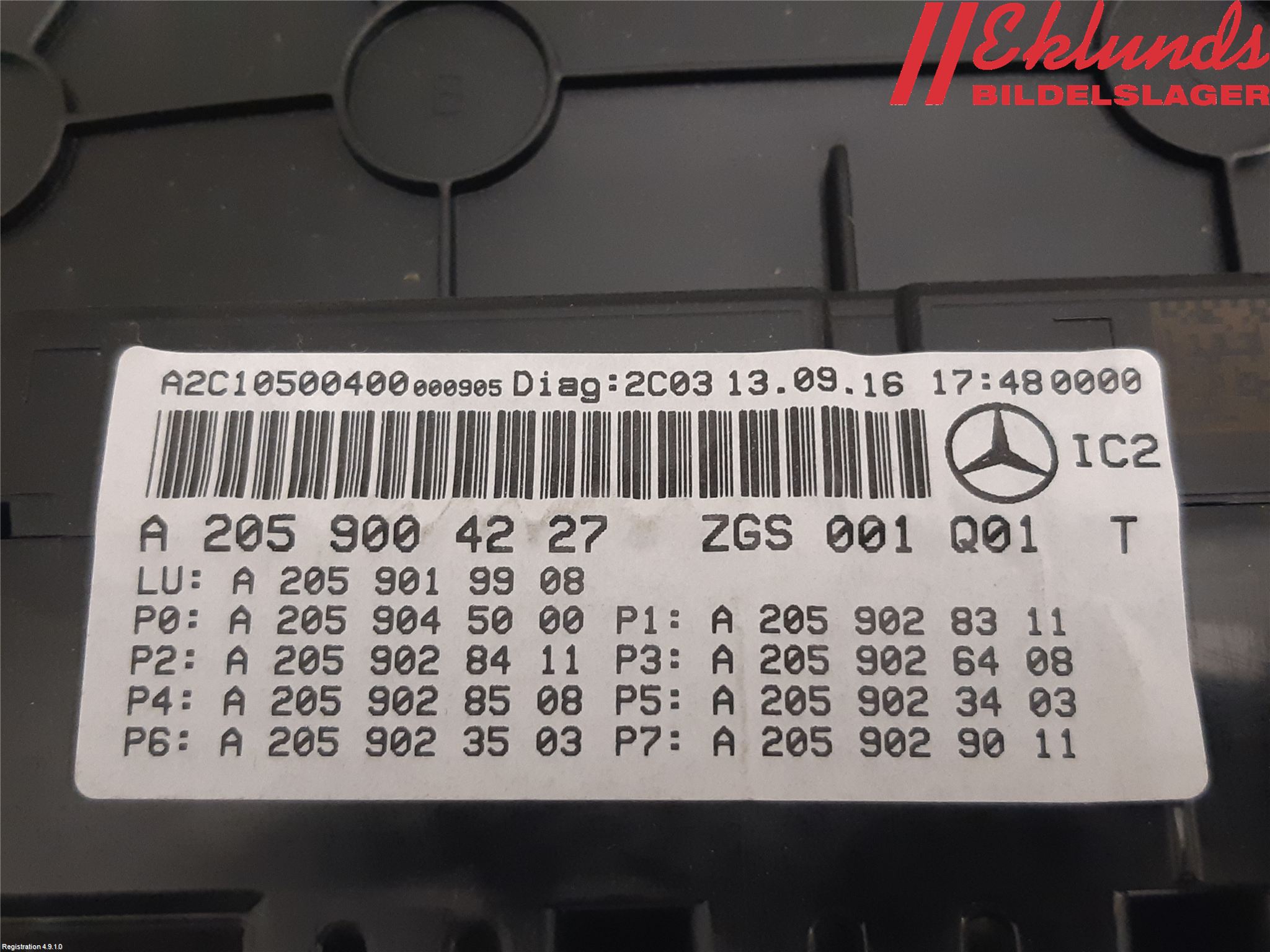 Mercedes-Benz MB C-KLASS (W205) 14-21 Instrument Komb