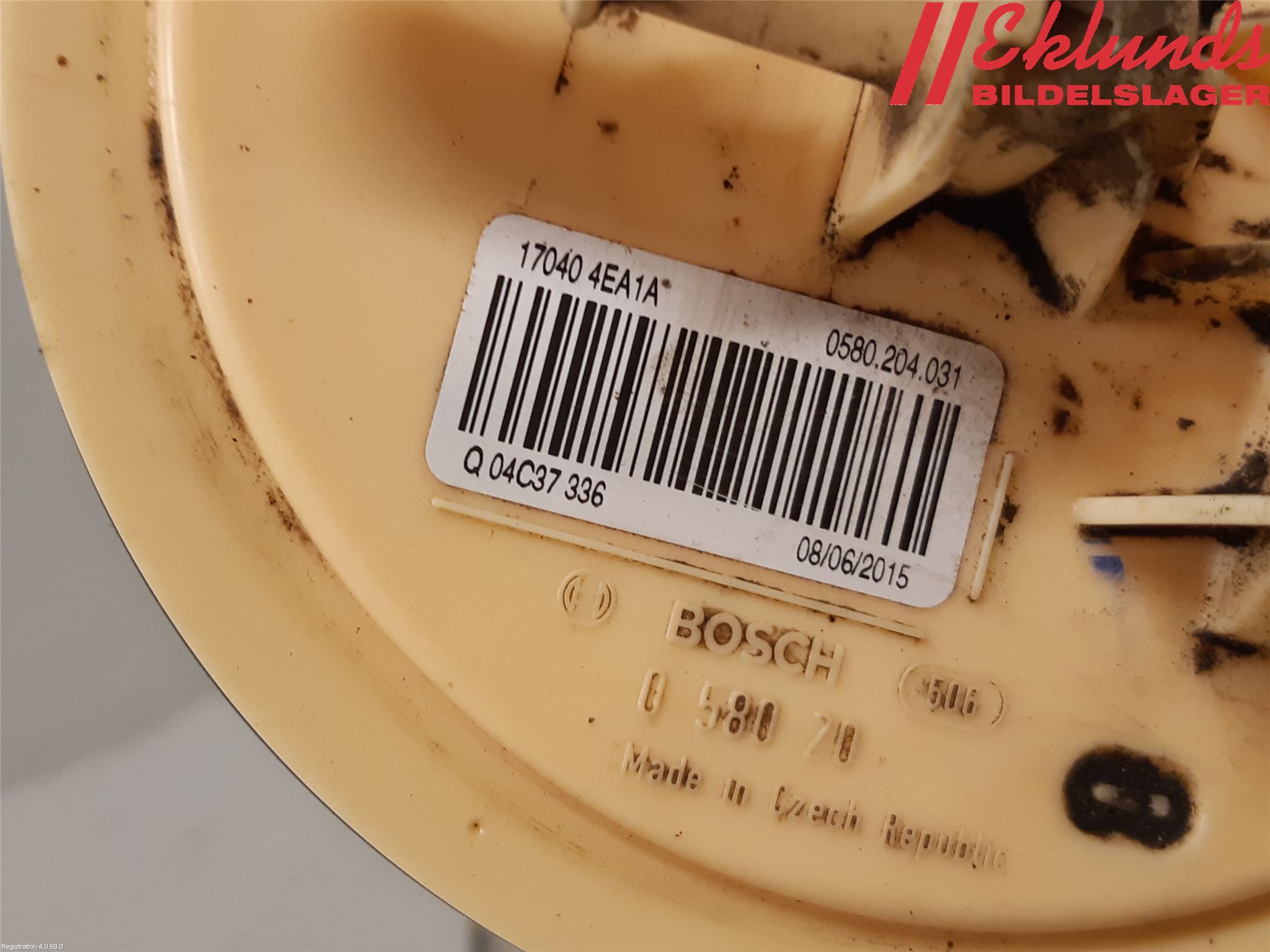 Renault KADJAR 15- Bränslepump El