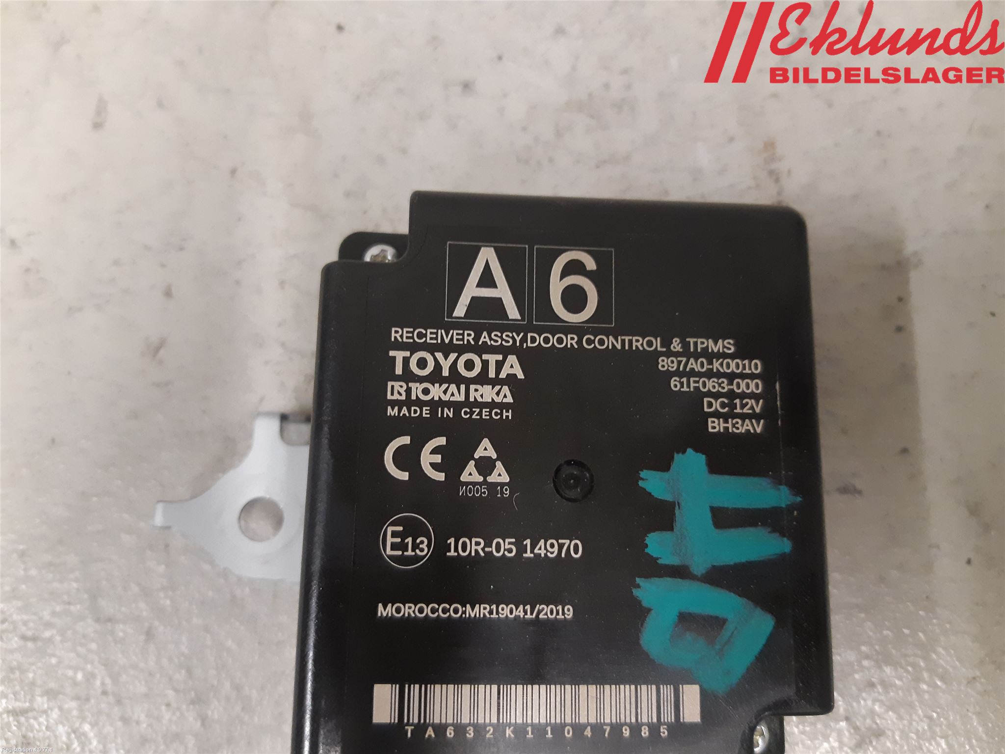 Toyota YARIS XP21 20- Styrenhet Övrigt