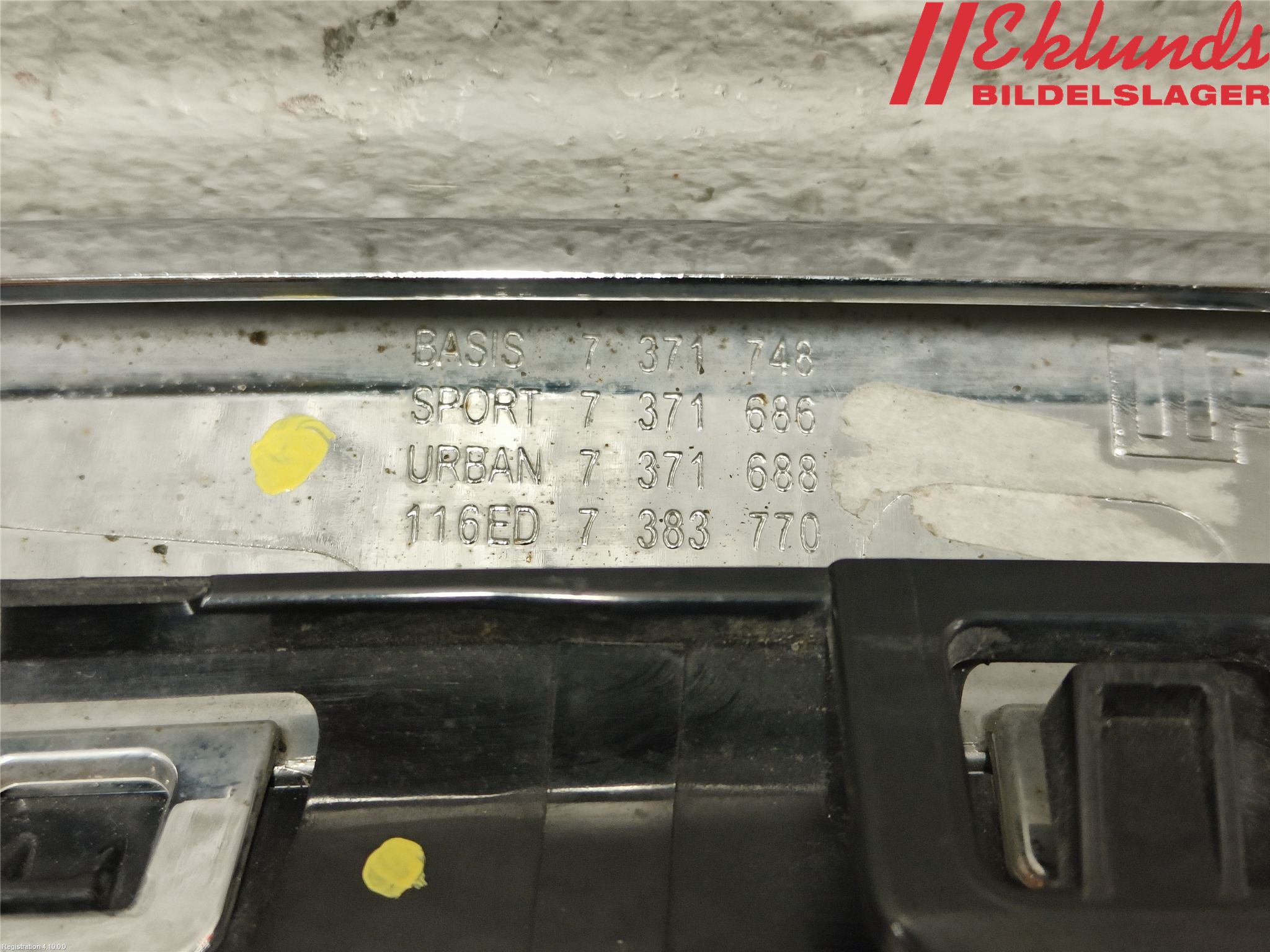 BMW 1 F20/F21 11-19 Grilldel Mitt