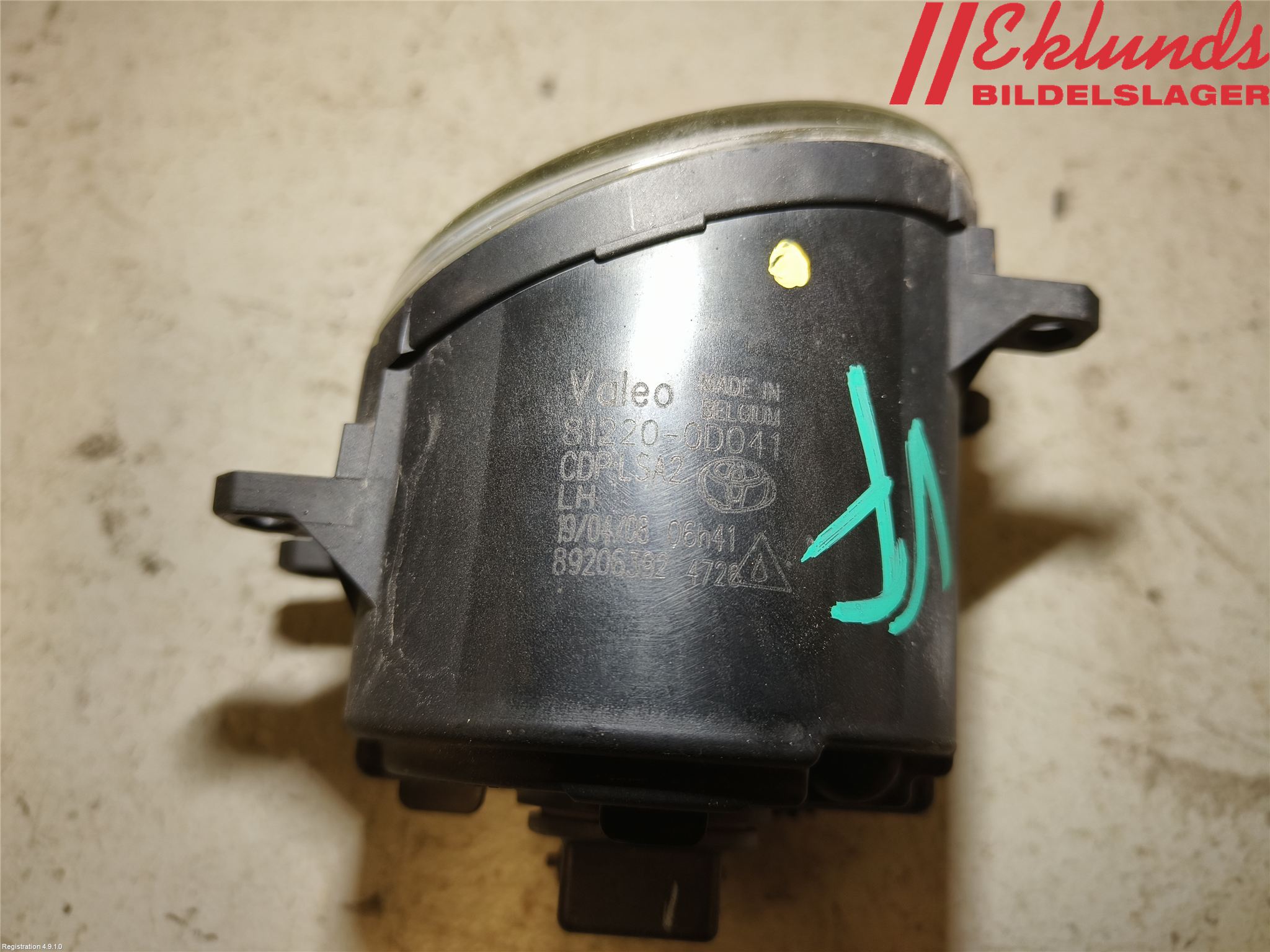 Toyota RAV 4 06-12 Dimljus-Varselljus Fram