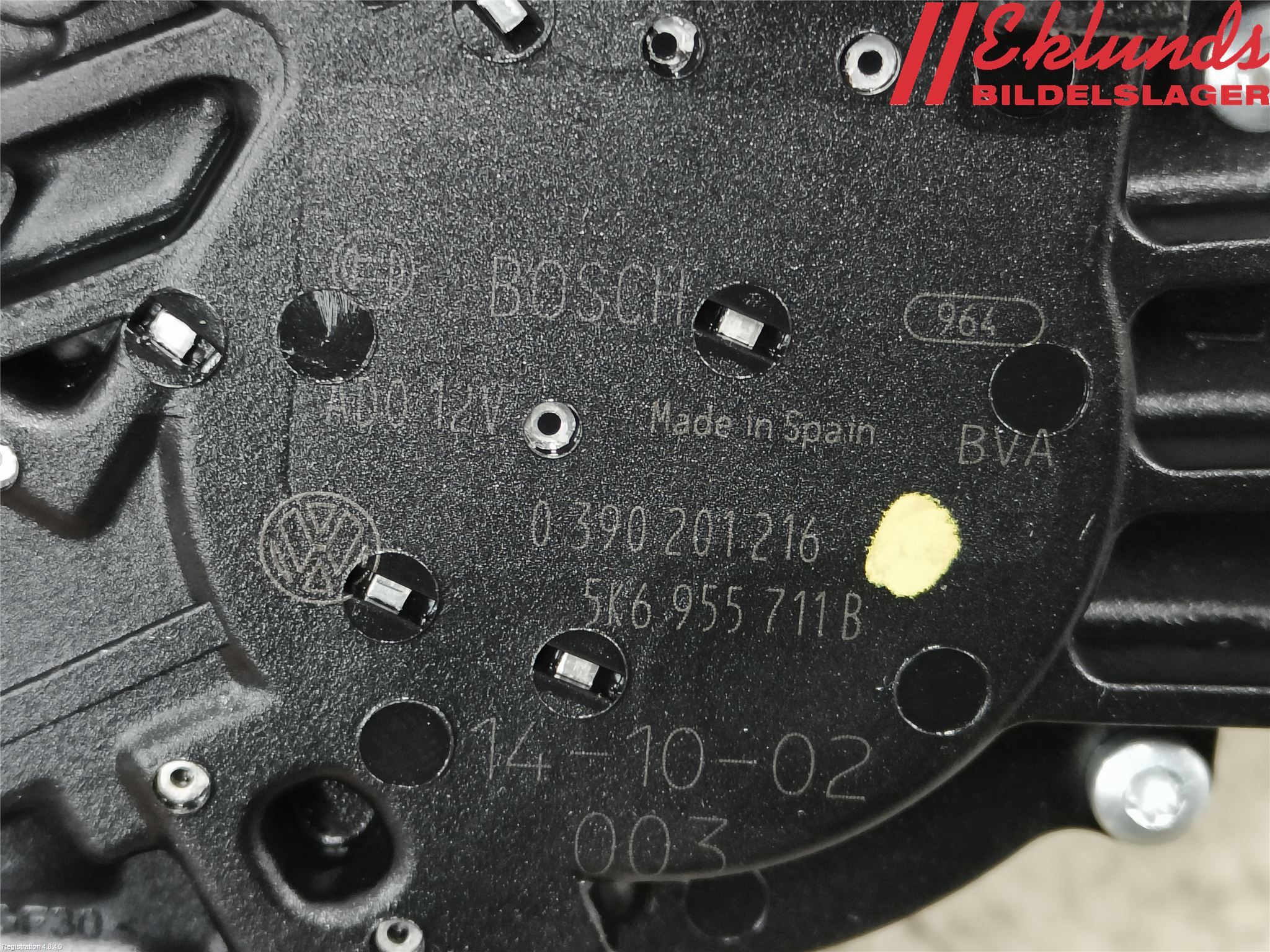 Volkswagen VW POLO 10-17 Torkarmotor Baklucka
