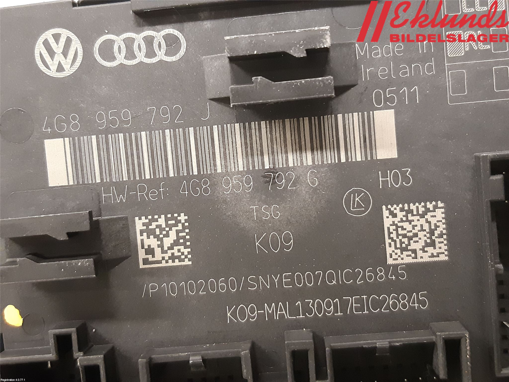 Audi A6/S6 4G 11-18 Styrenhet Dörr