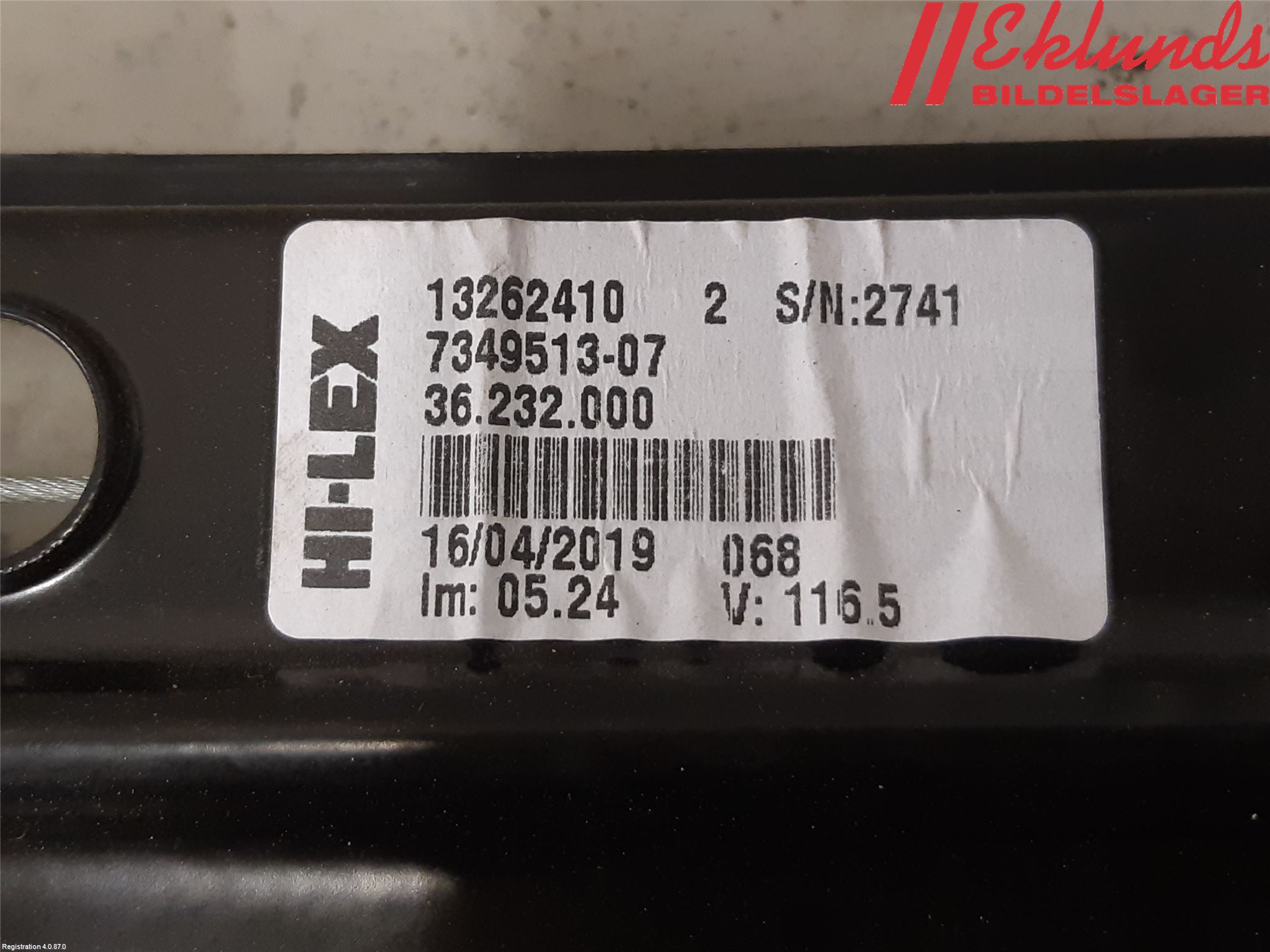 BMW X1 F48 15-22 Fönsterhiss El Kompl