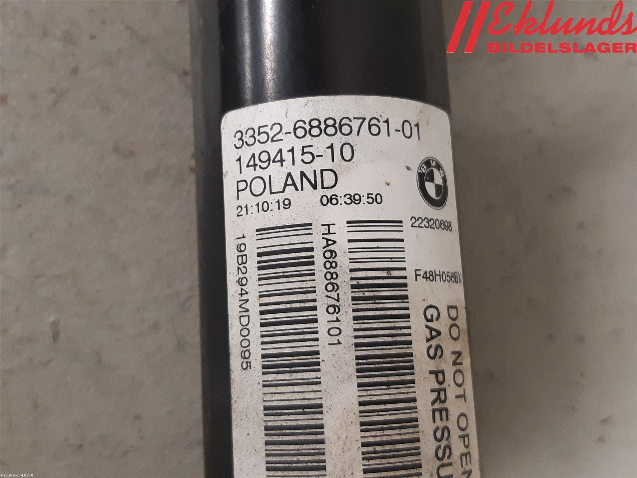 BMW X1 F48 15-22 Stötdämpare Bak