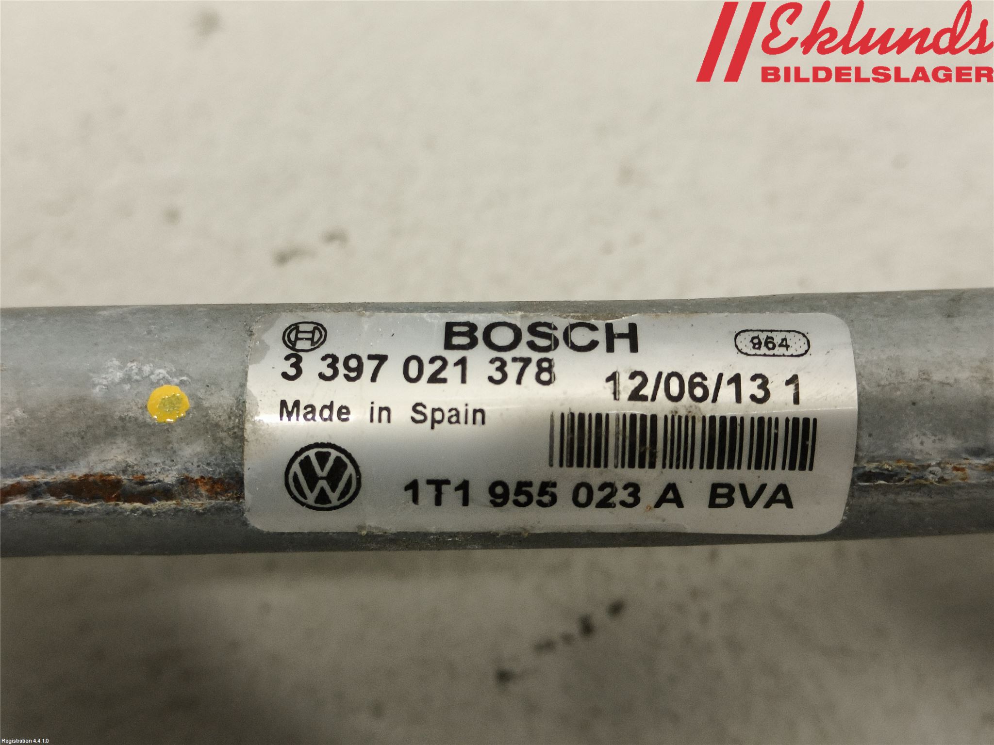 Volkswagen VW CADDY 11-15 Torkarmekanism Vindruta