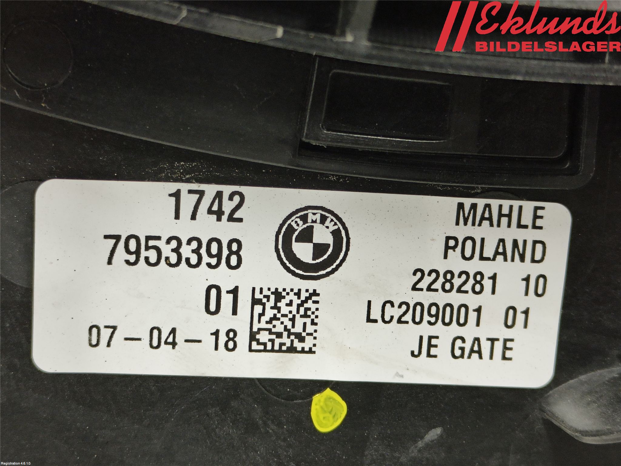 BMW 5 G30/G31/F90 17-23 Kylfläkt El