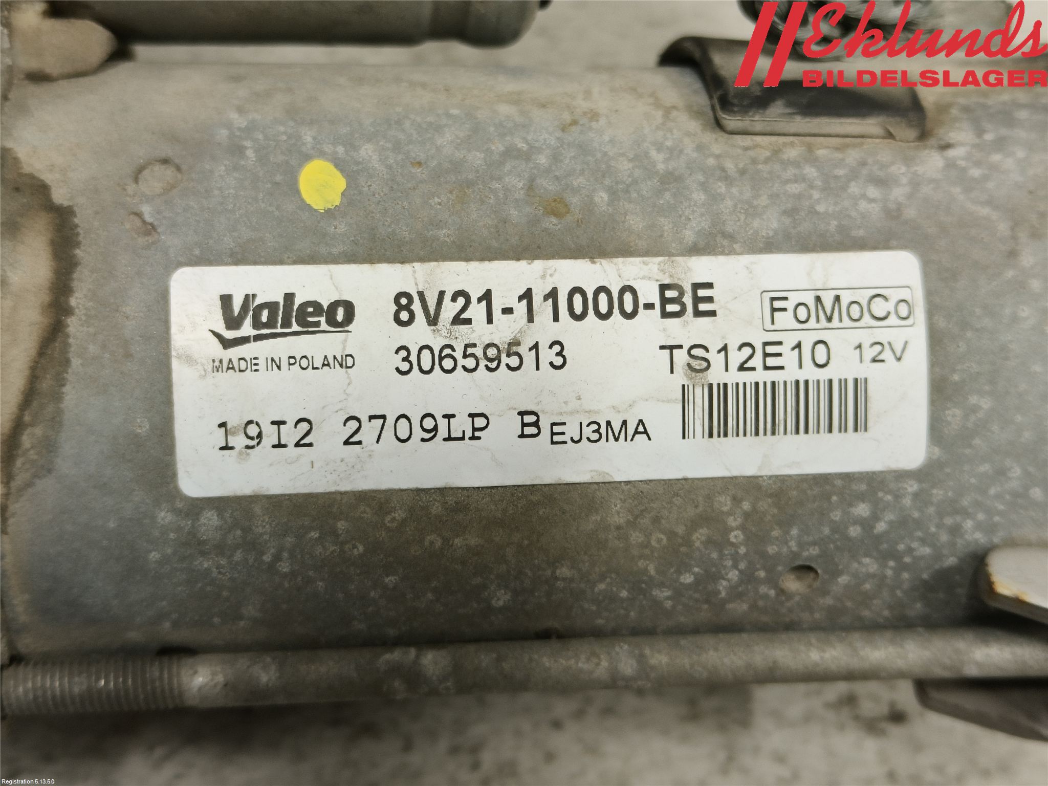 Ford FIESTA 09-12 Startmotor