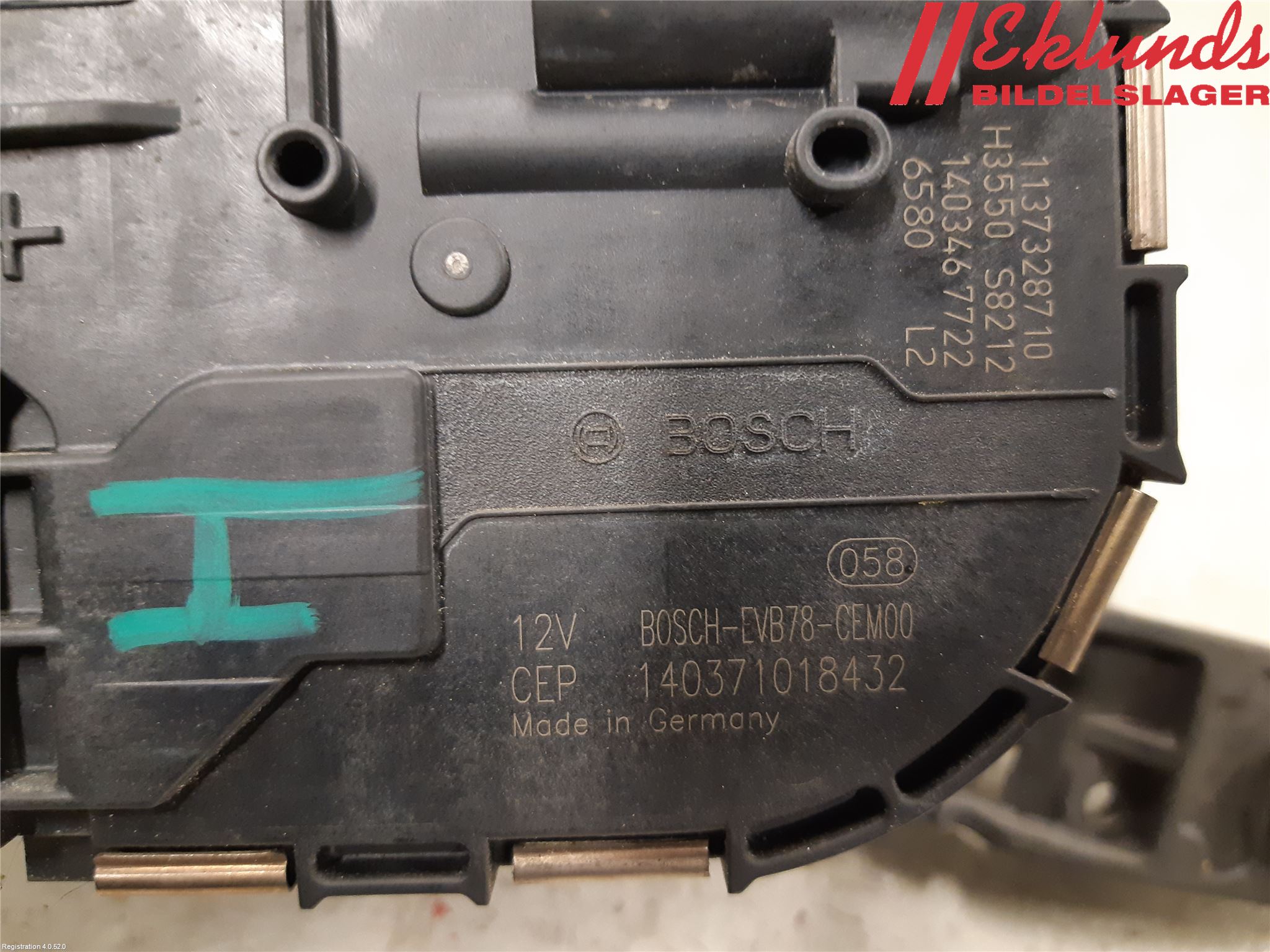 Citroen C4 GRAND PICASSO 14-18 Torkarmotor Vindruta