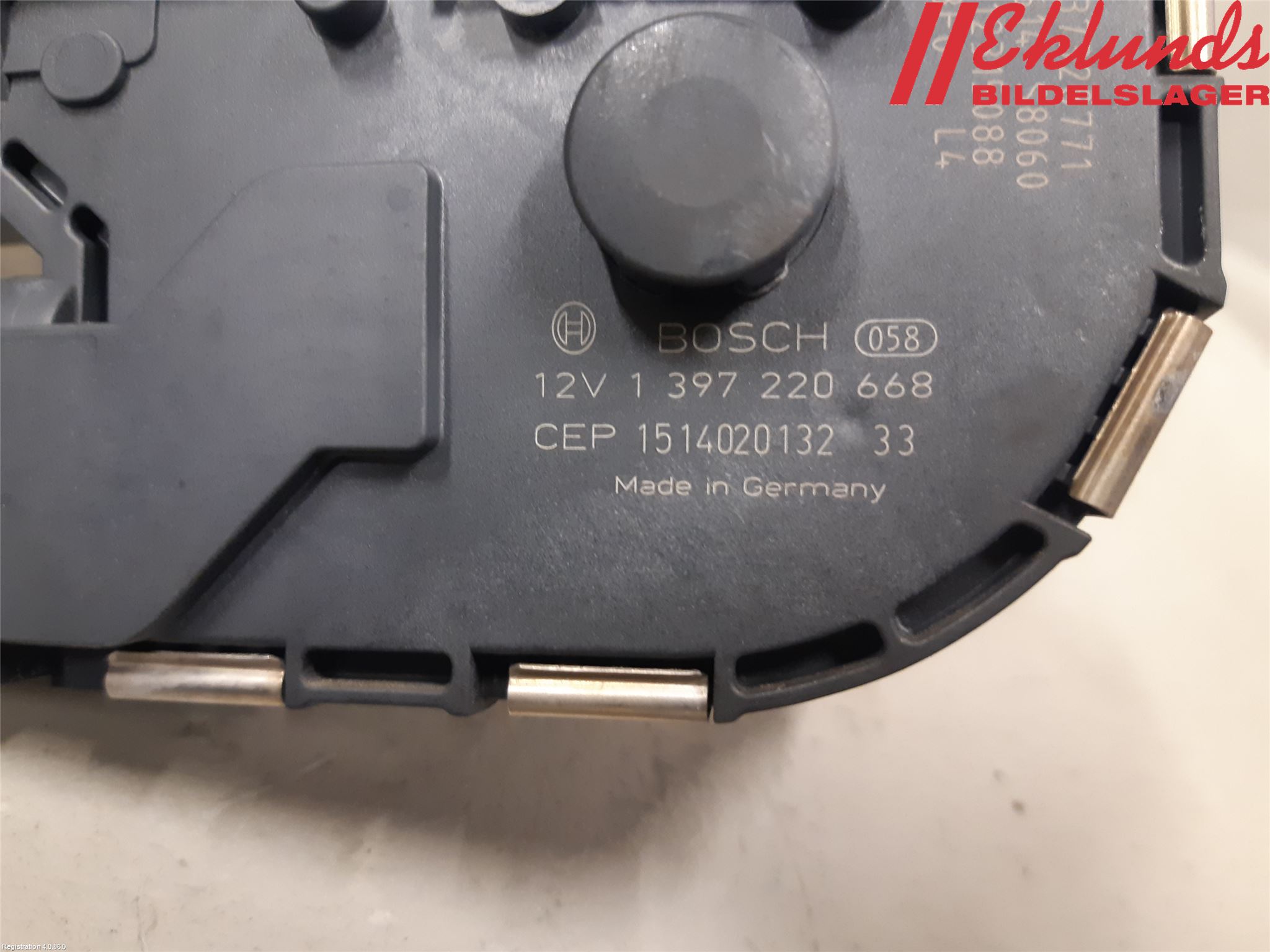 Volvo V70 14-16 Torkarmotor Vindruta