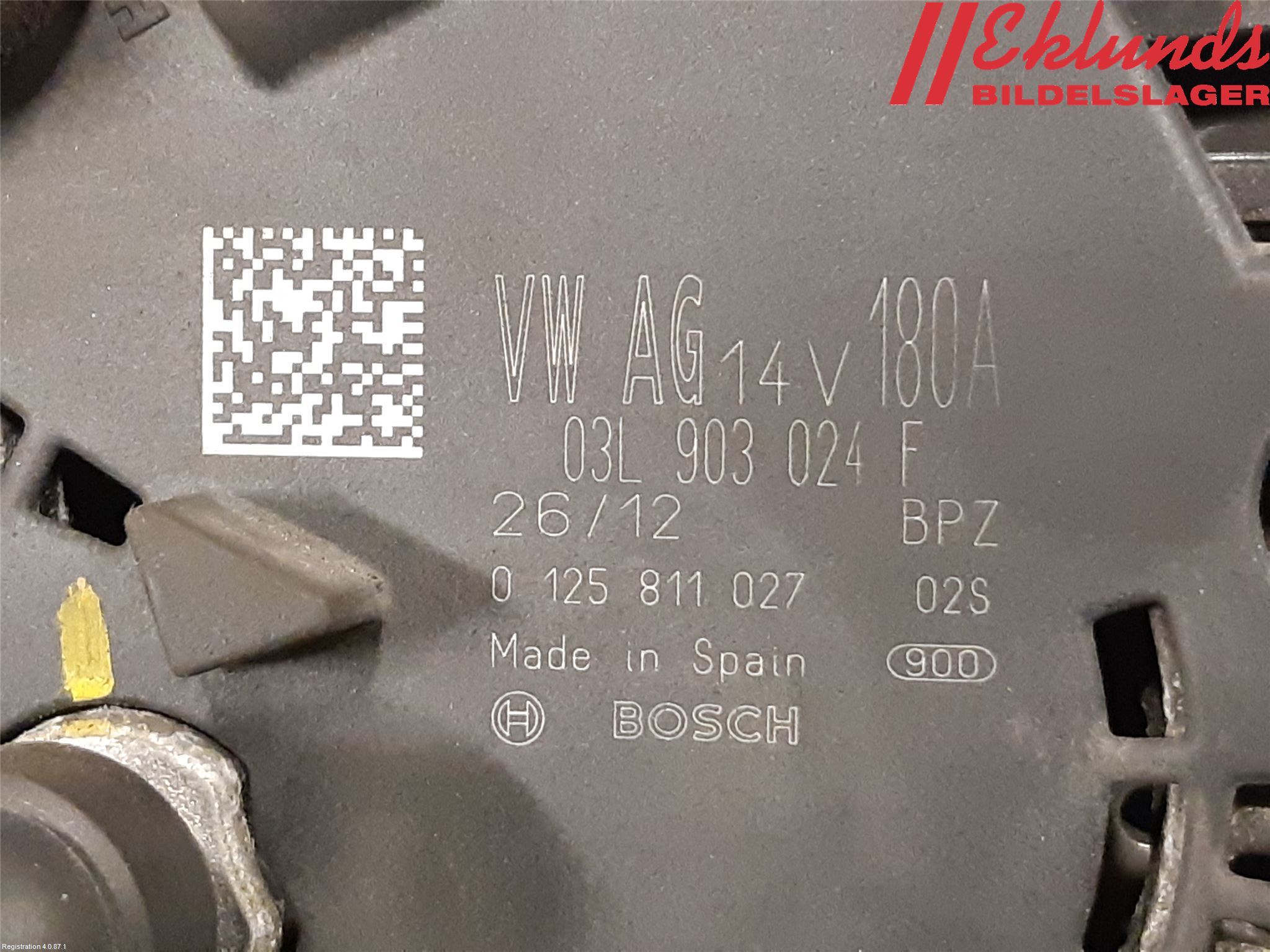 Volkswagen VW PASSAT 11-14 Generator