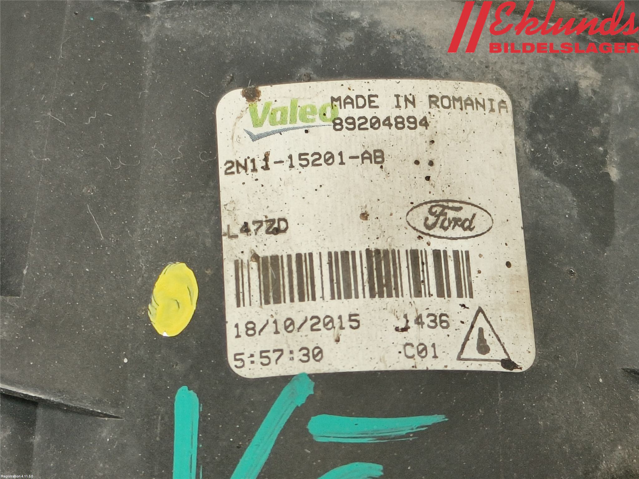 Ford TRANSIT/TOURNEO CONNECT 13-22 Dimljus-Varselljus Fram