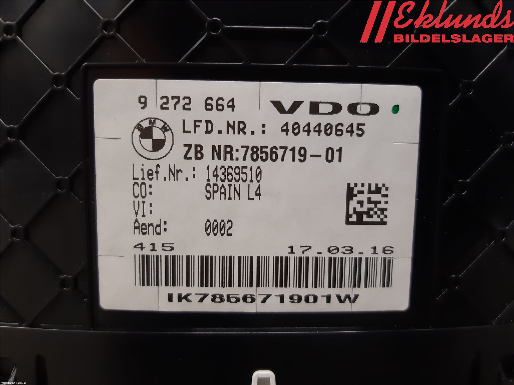 BMW 4 F32/F33/F82/F83 13-20 Instrument Komb