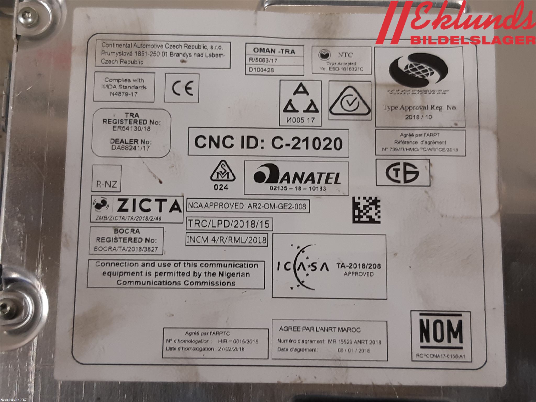 Peugeot 508 19- Cd Radio - Multimediapanel