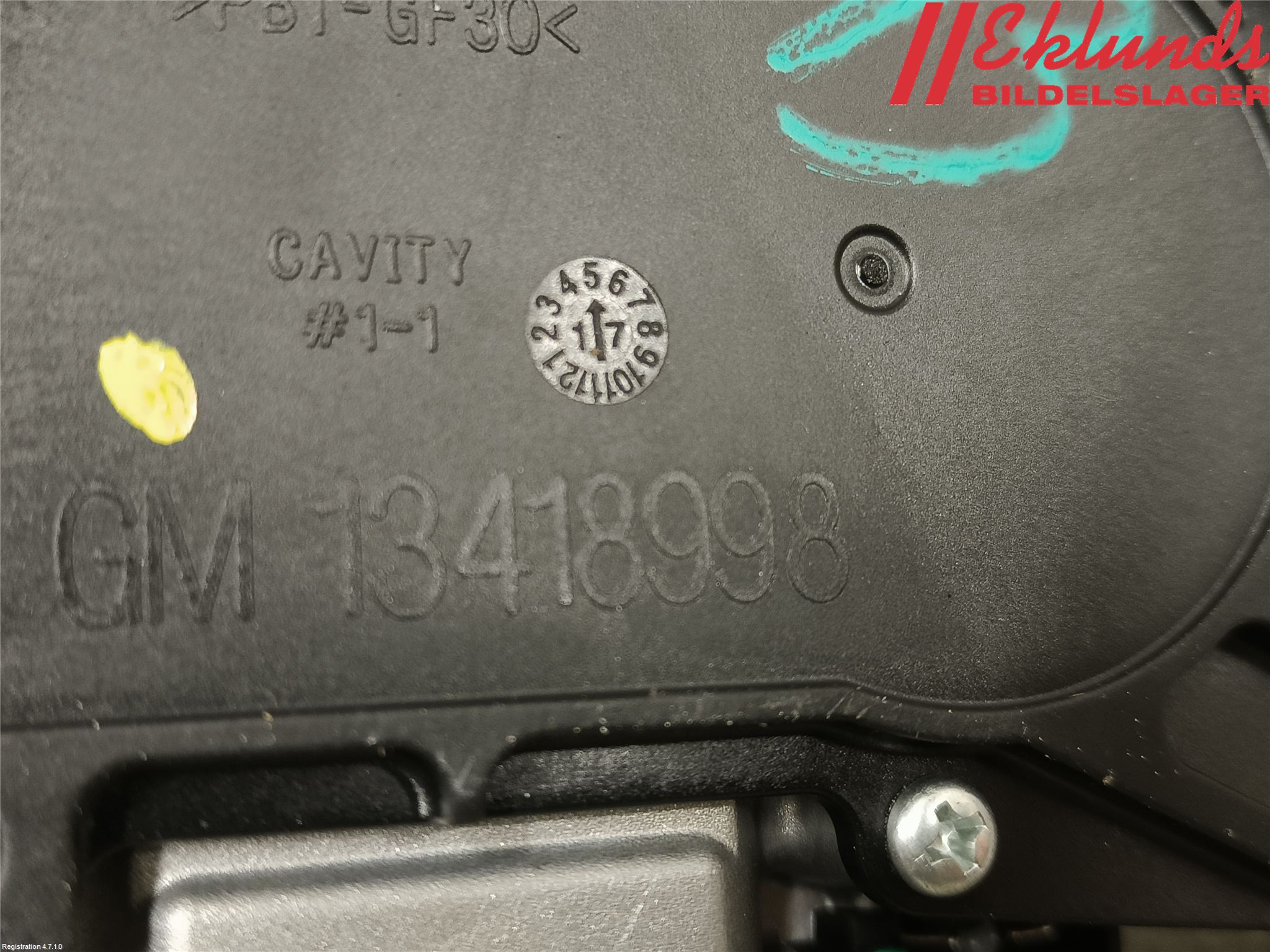 Opel INSIGNIA 17- Torkarmotor Baklucka