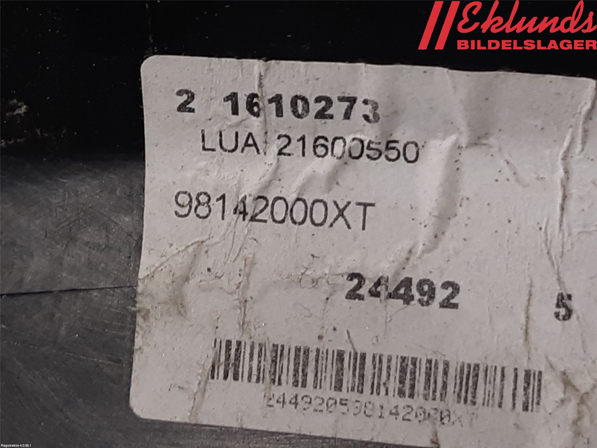 Peugeot EXPERT/E-EXPERT 17- List Bak-Baklucka