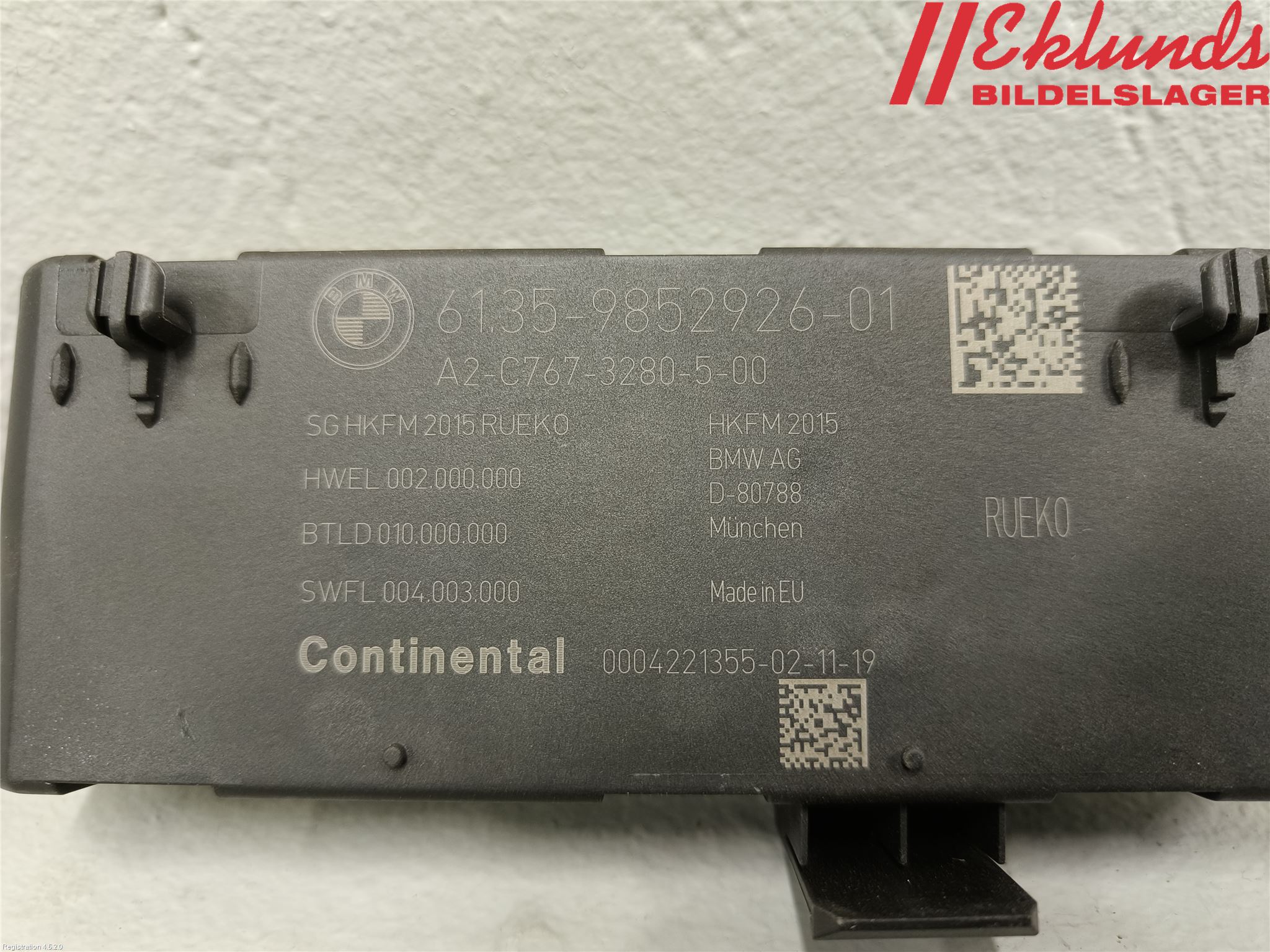 BMW X1 F48 15-22 Styrenhet Baklucka