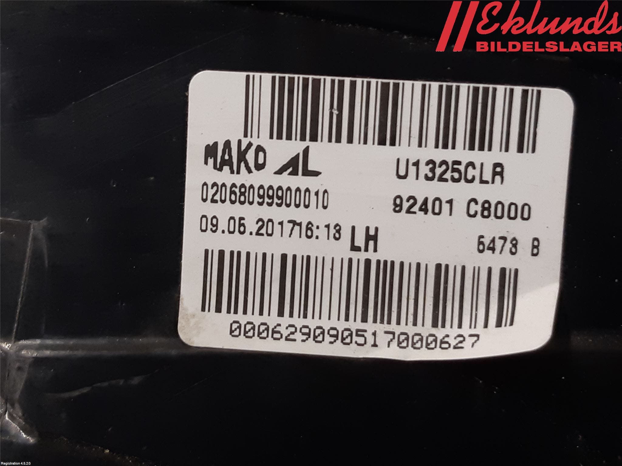 Hyundai i20 GB 15-20 Bakljus Vänster