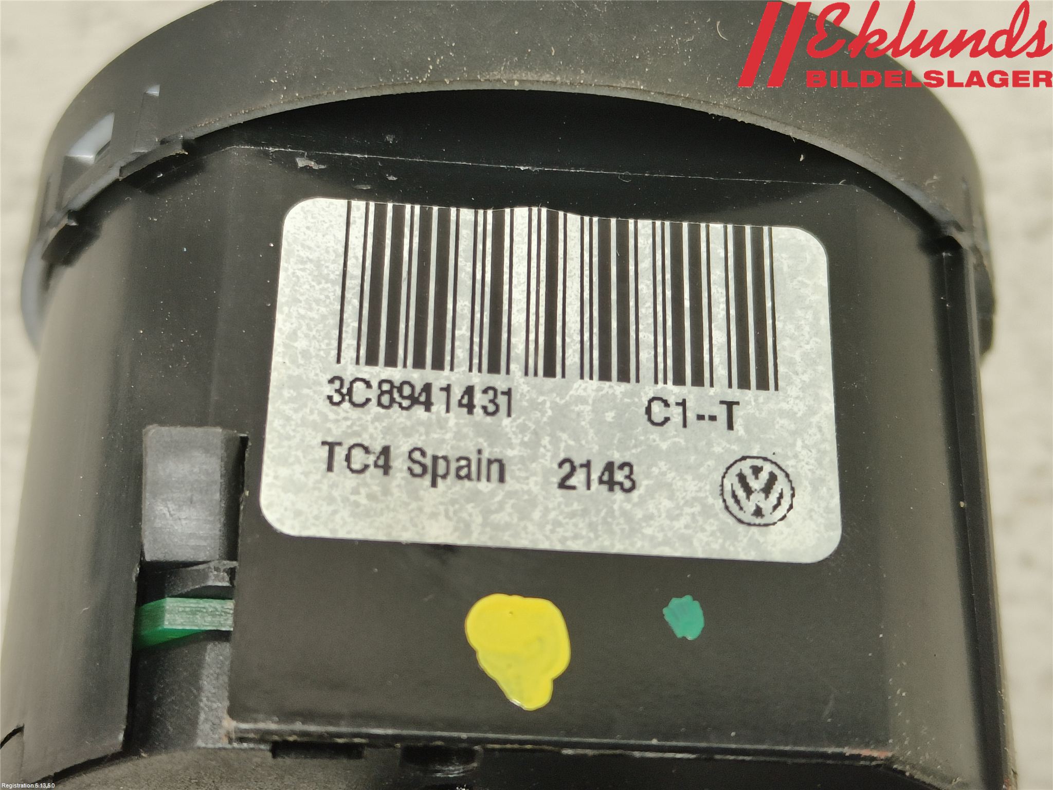 Volkswagen VW PASSAT 11-14 Strömställare Ljus