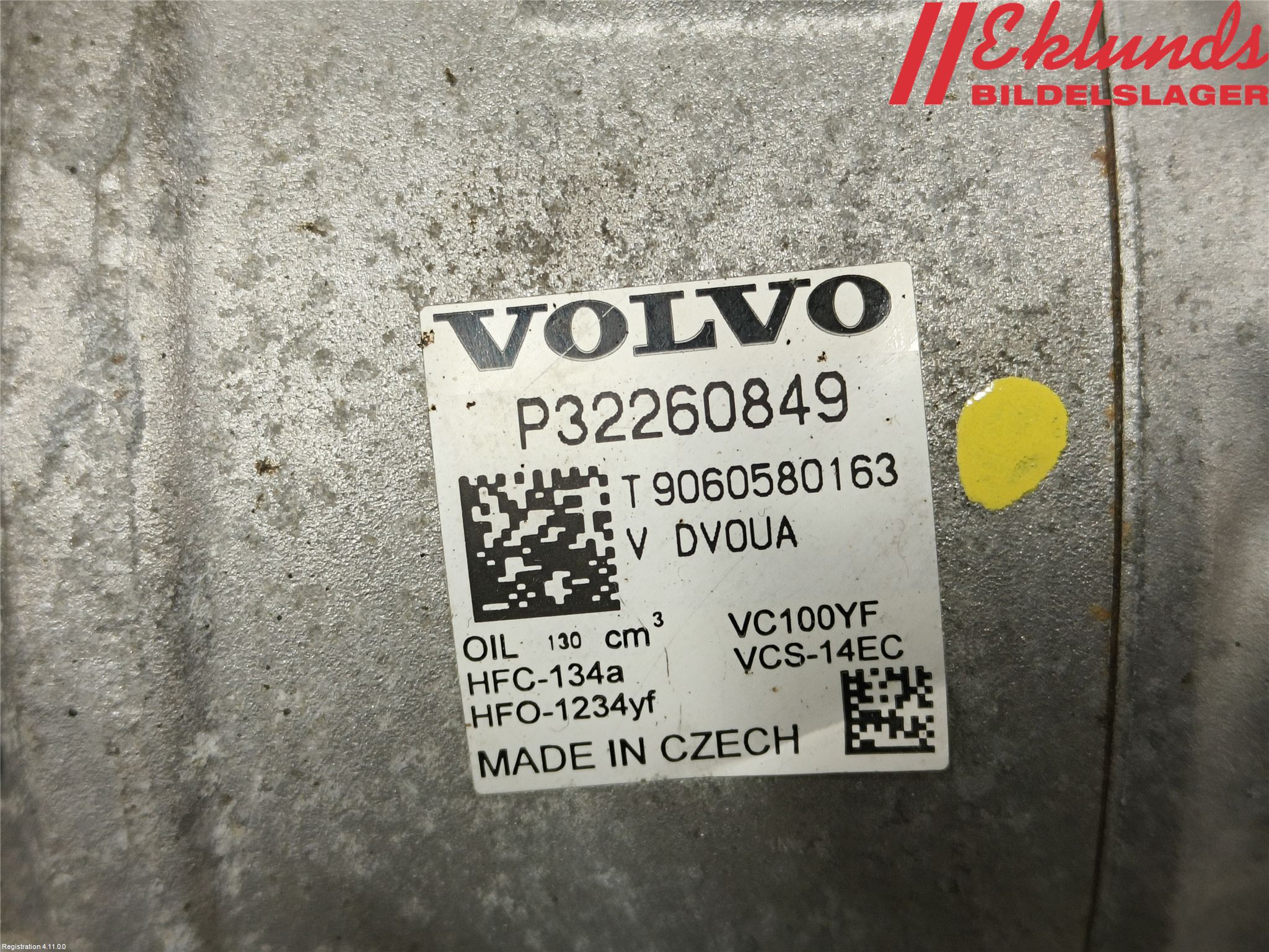 Volvo V60 19- Ac Kompressor