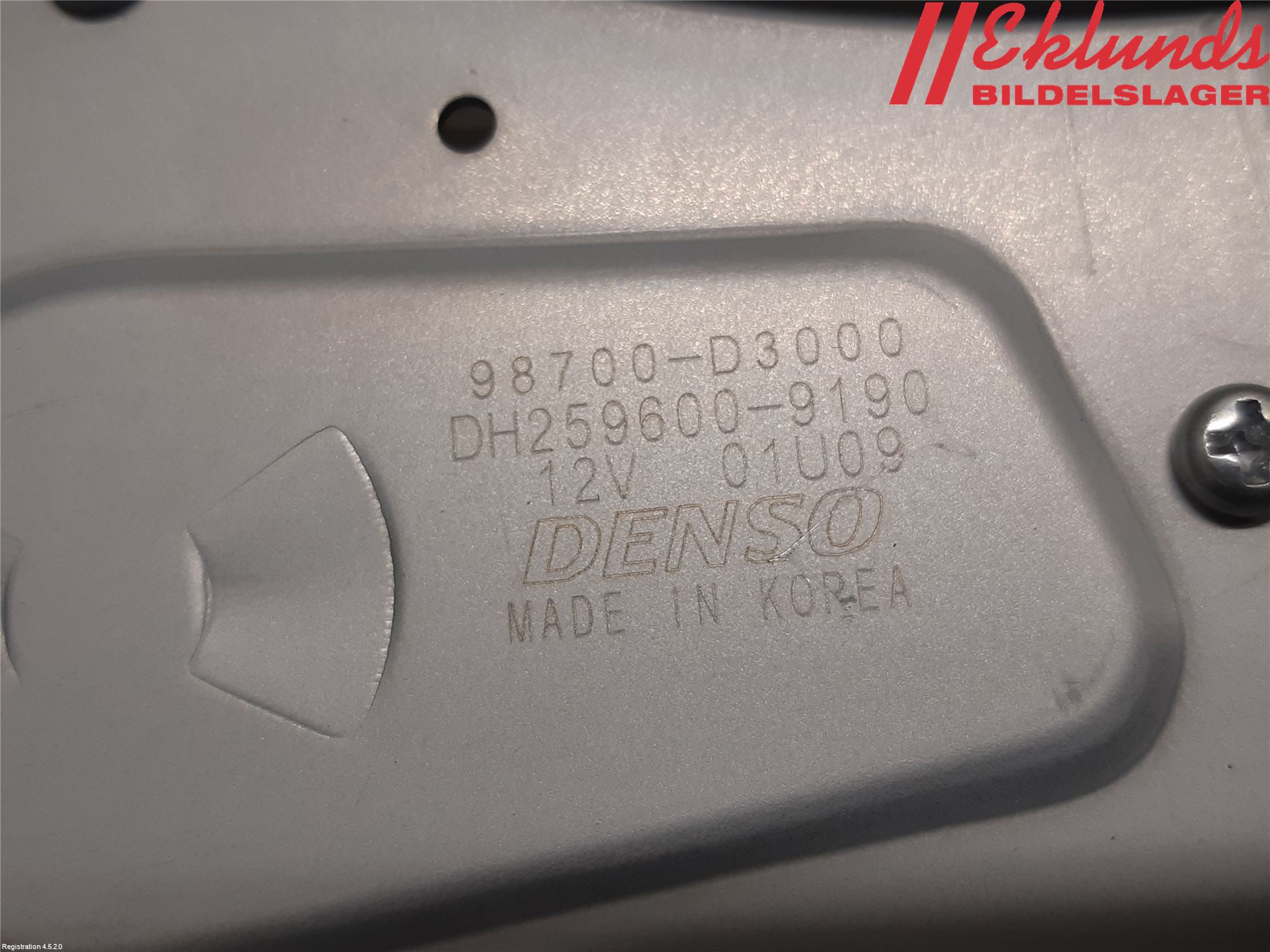 Hyundai TUCSON 05- Torkarmotor Baklucka