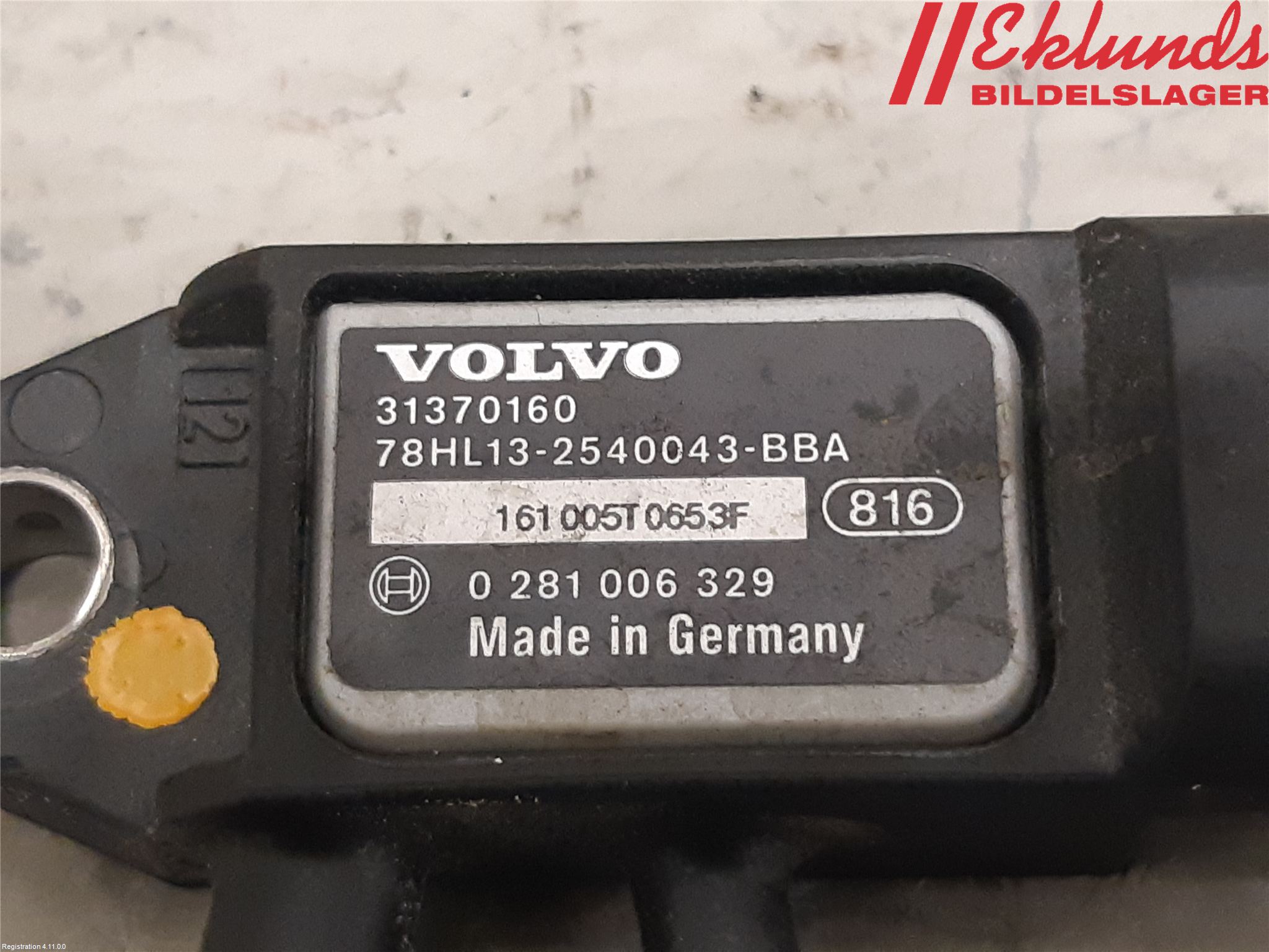 Volvo S90 17->> Givare Temp-Tryck Avgas