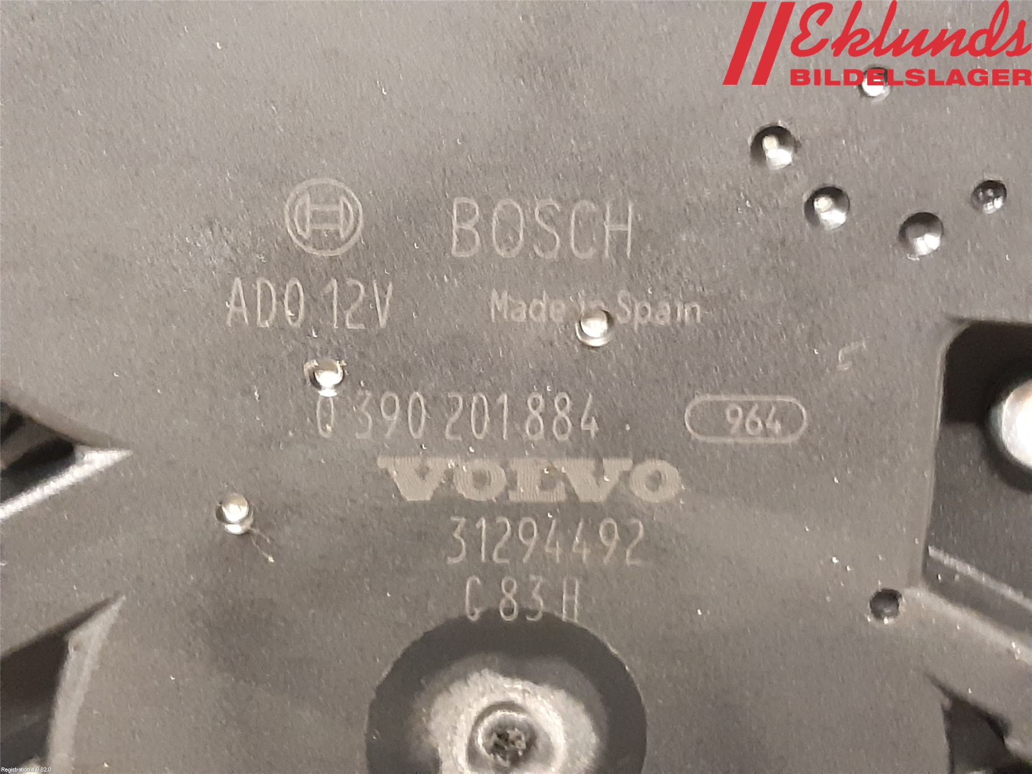 Volvo V40 12-19 Torkarmotor Baklucka