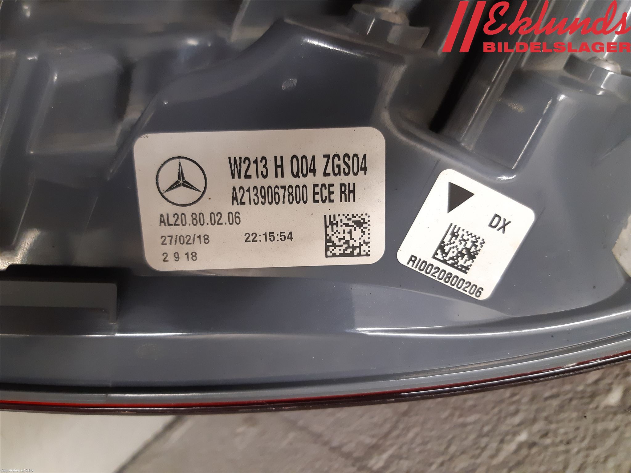 Mercedes-Benz MB E-KLASS (W213) 16-23 Bakljus Höger