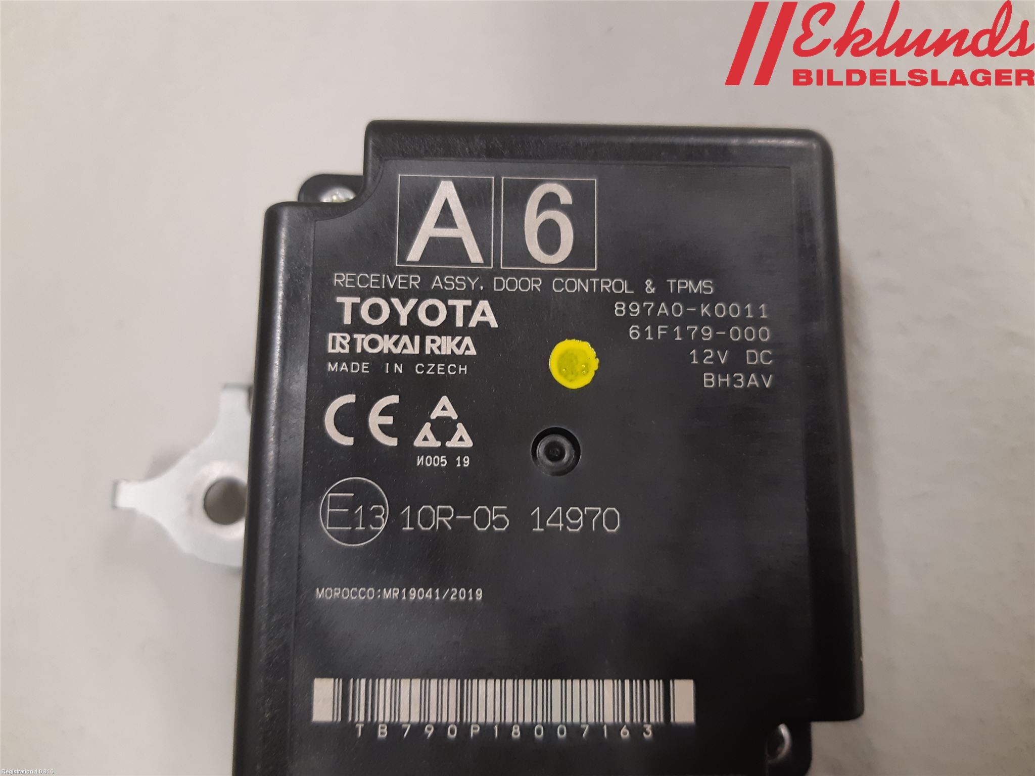 Toyota YARIS XP21 20- Styrenhet Övrigt