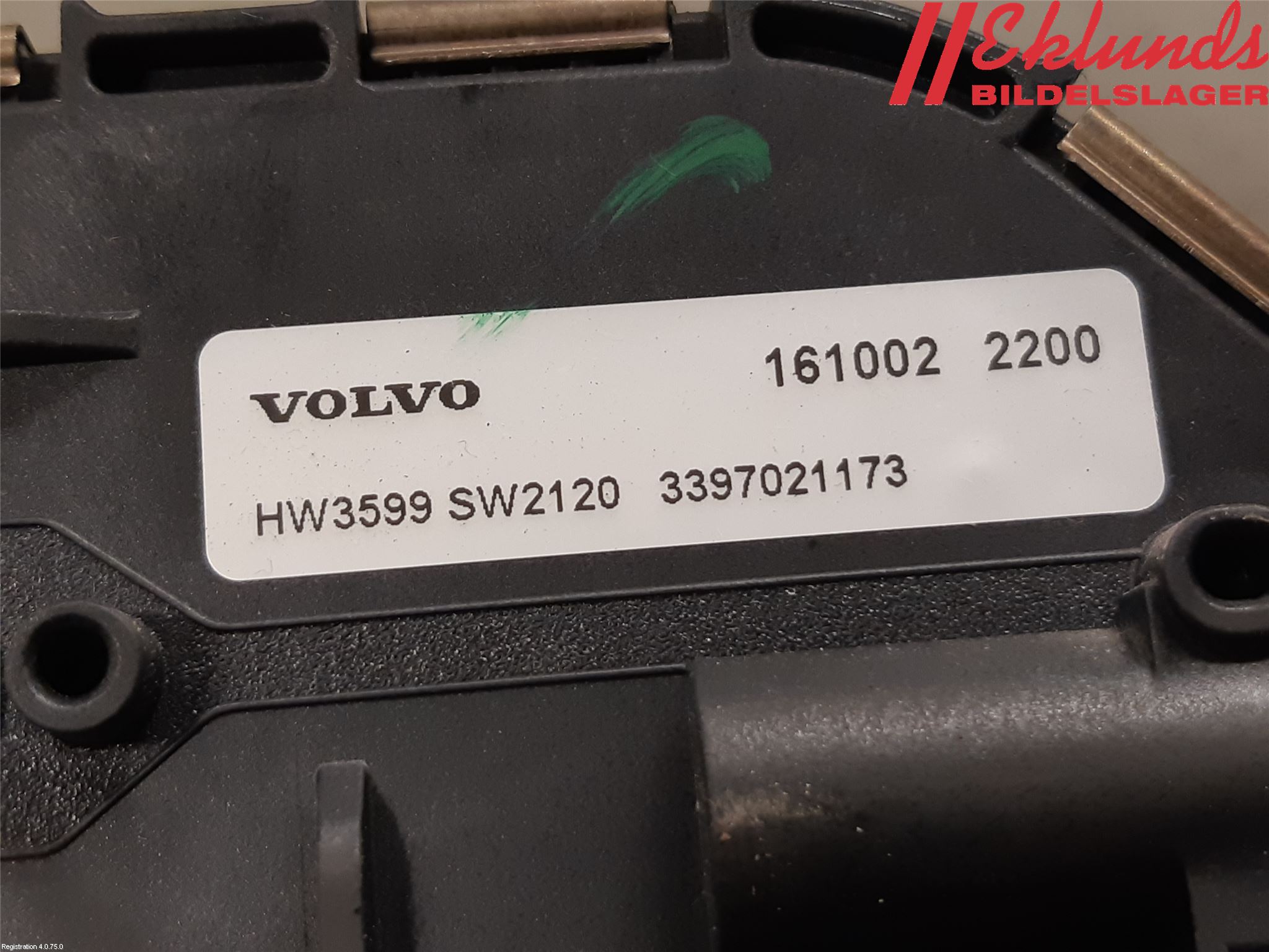 Volvo V60 CROSS COUNTRY 16-18 Torkarmotor Vindruta