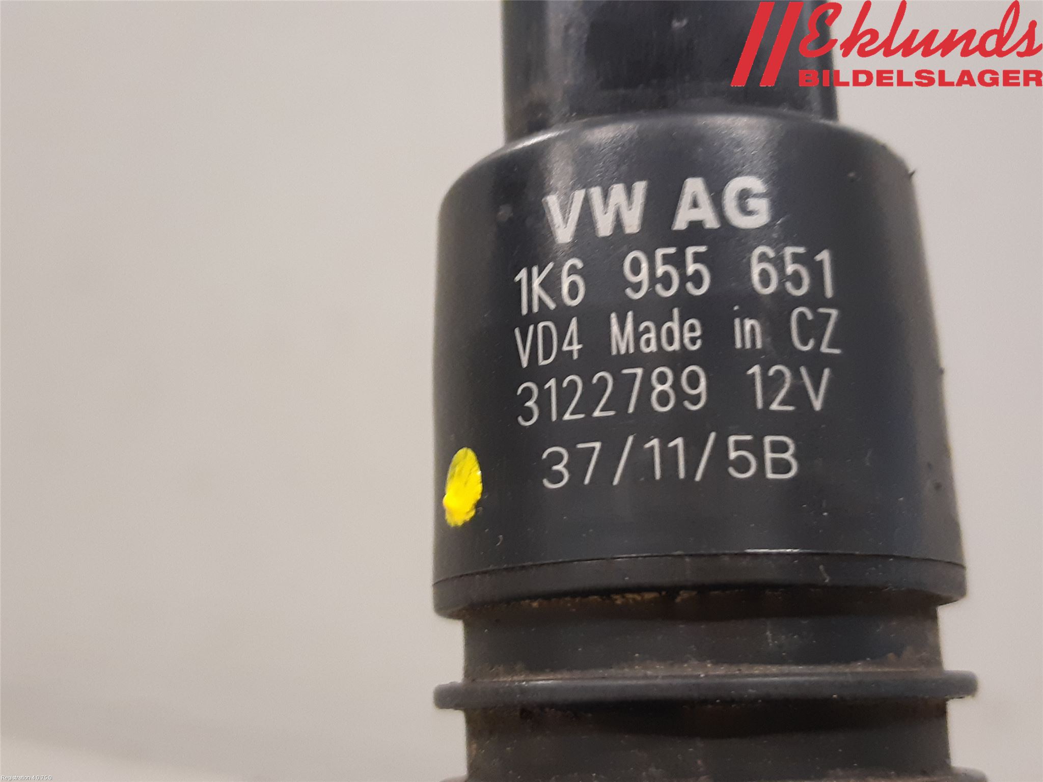 Volkswagen VW PASSAT 11-14 Spolarpump Vindruta