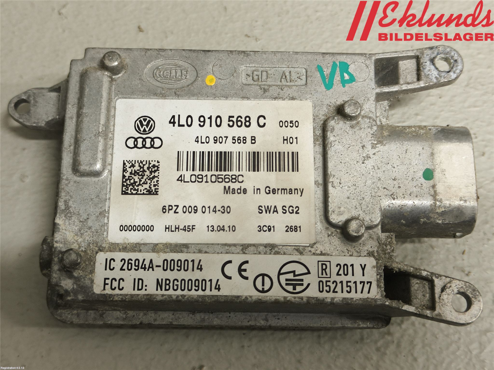 Audi Q7/SQ7 Sensor Aktivt Kollisionsskydd