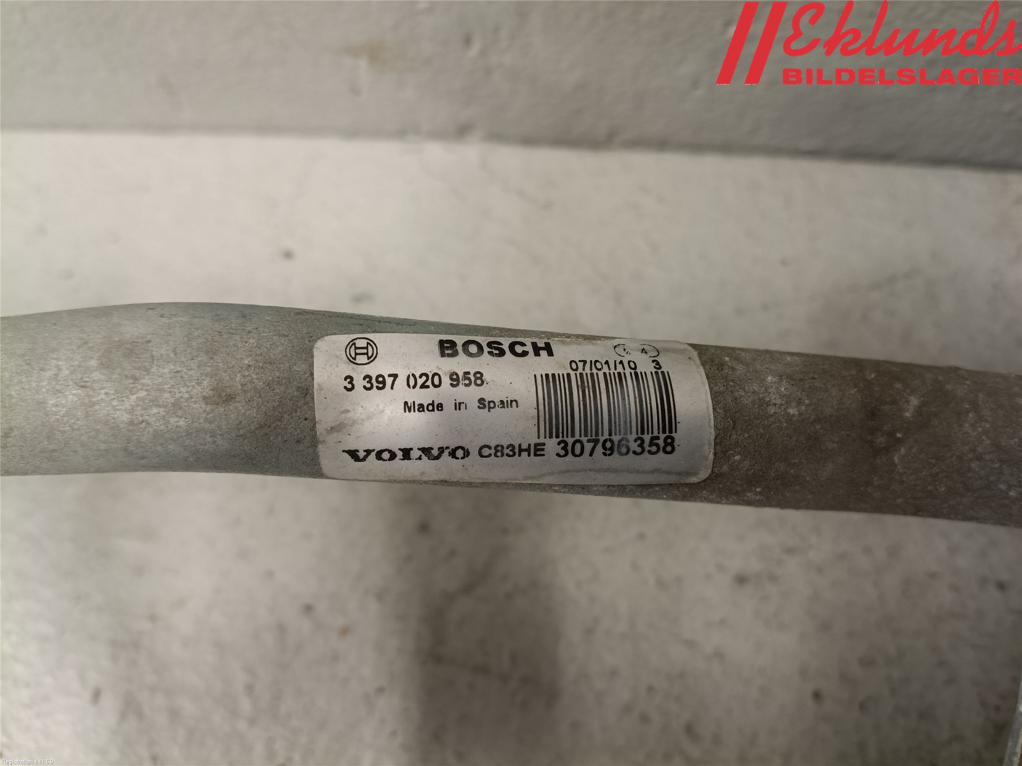 Volvo V70 08-13 Torkarmotor Vindruta