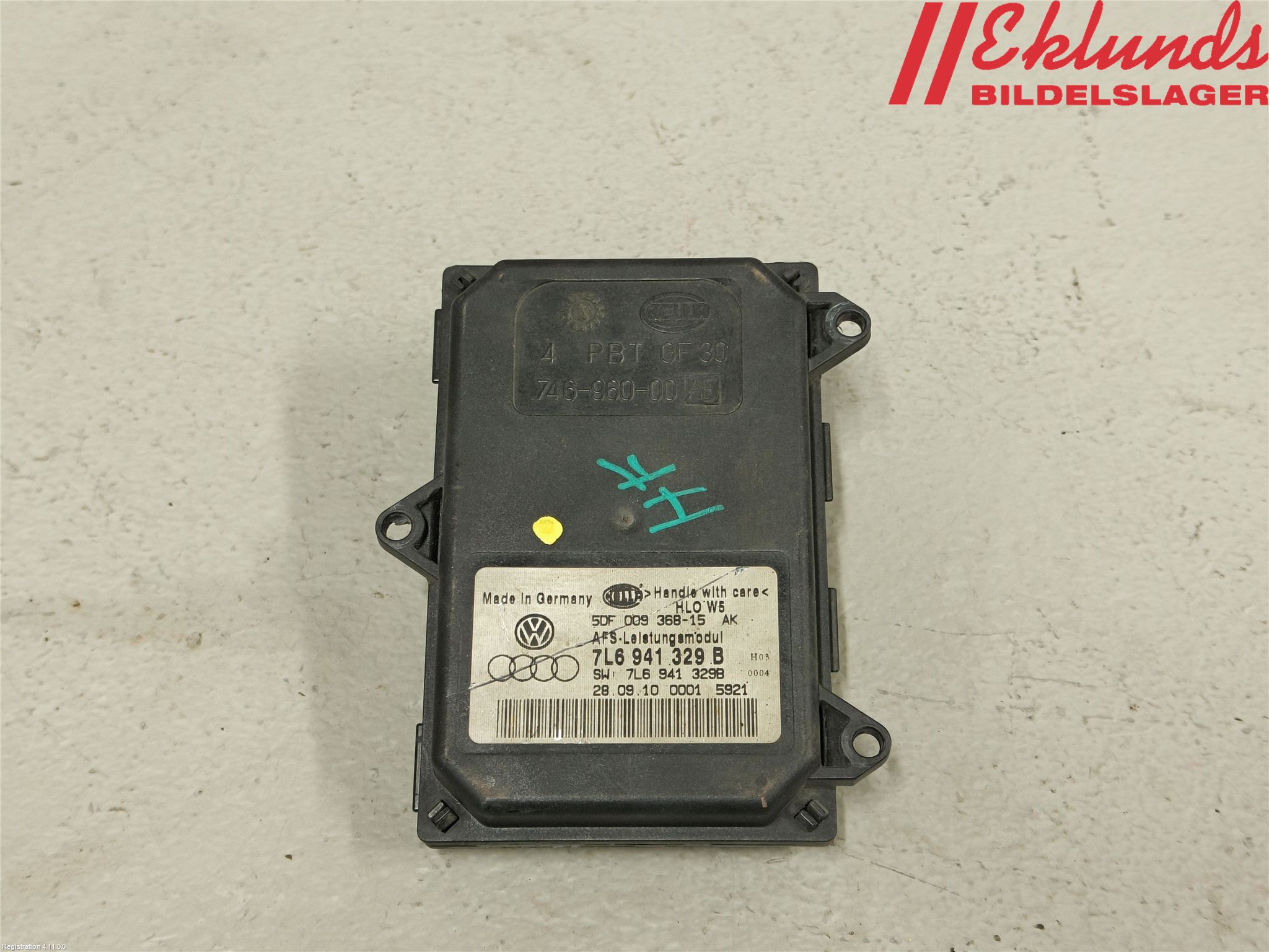 Skoda SUPERB 09-15 Styrenhet Strålkastare